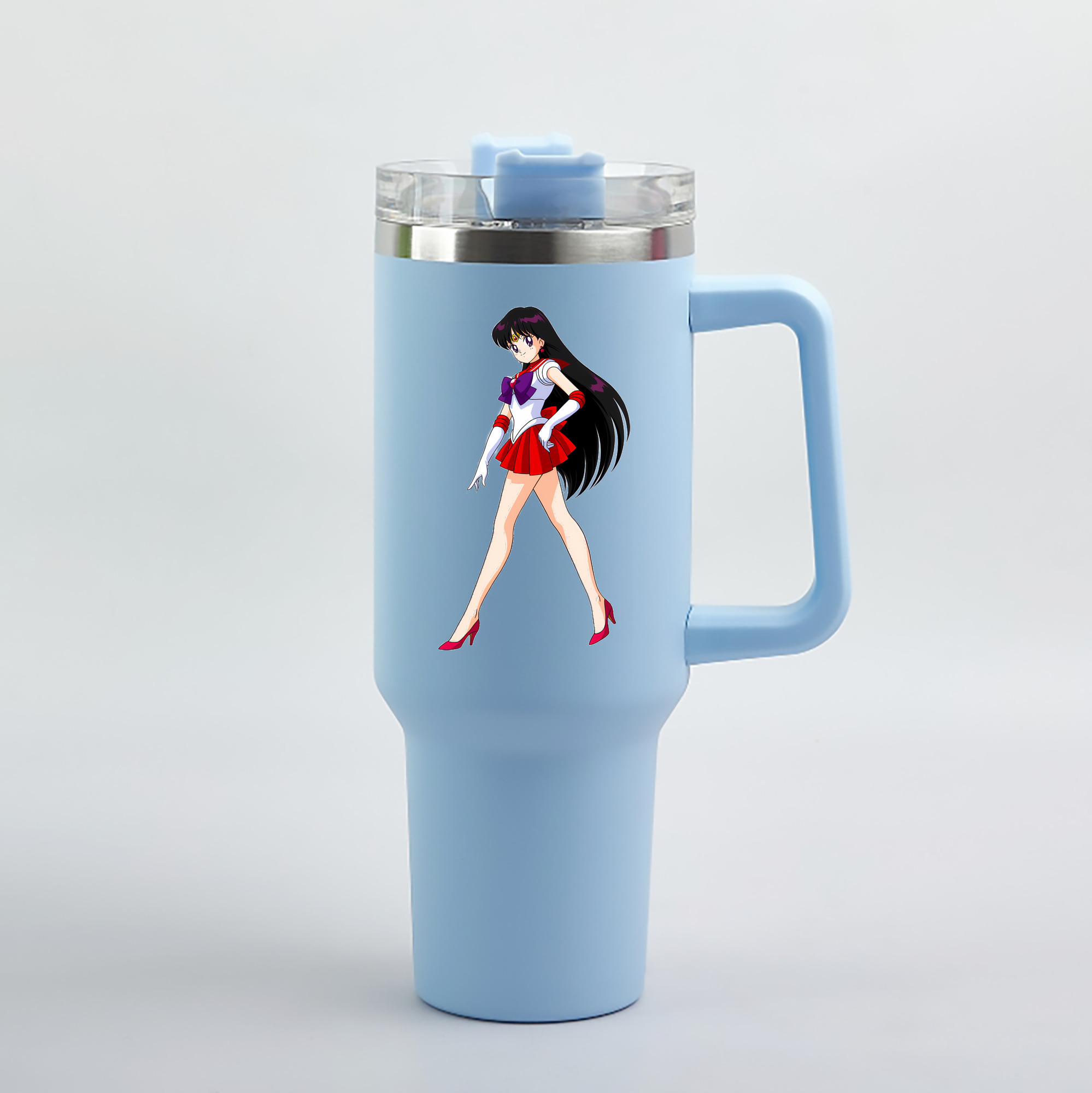 （画像用） 美少女戦士セーラームーン 火野レイ ひの レイ Sailor Moon Hino Rei （セーラーマーズ,Sailor Mars） 1200mL車用タンブラー（カラープリント）