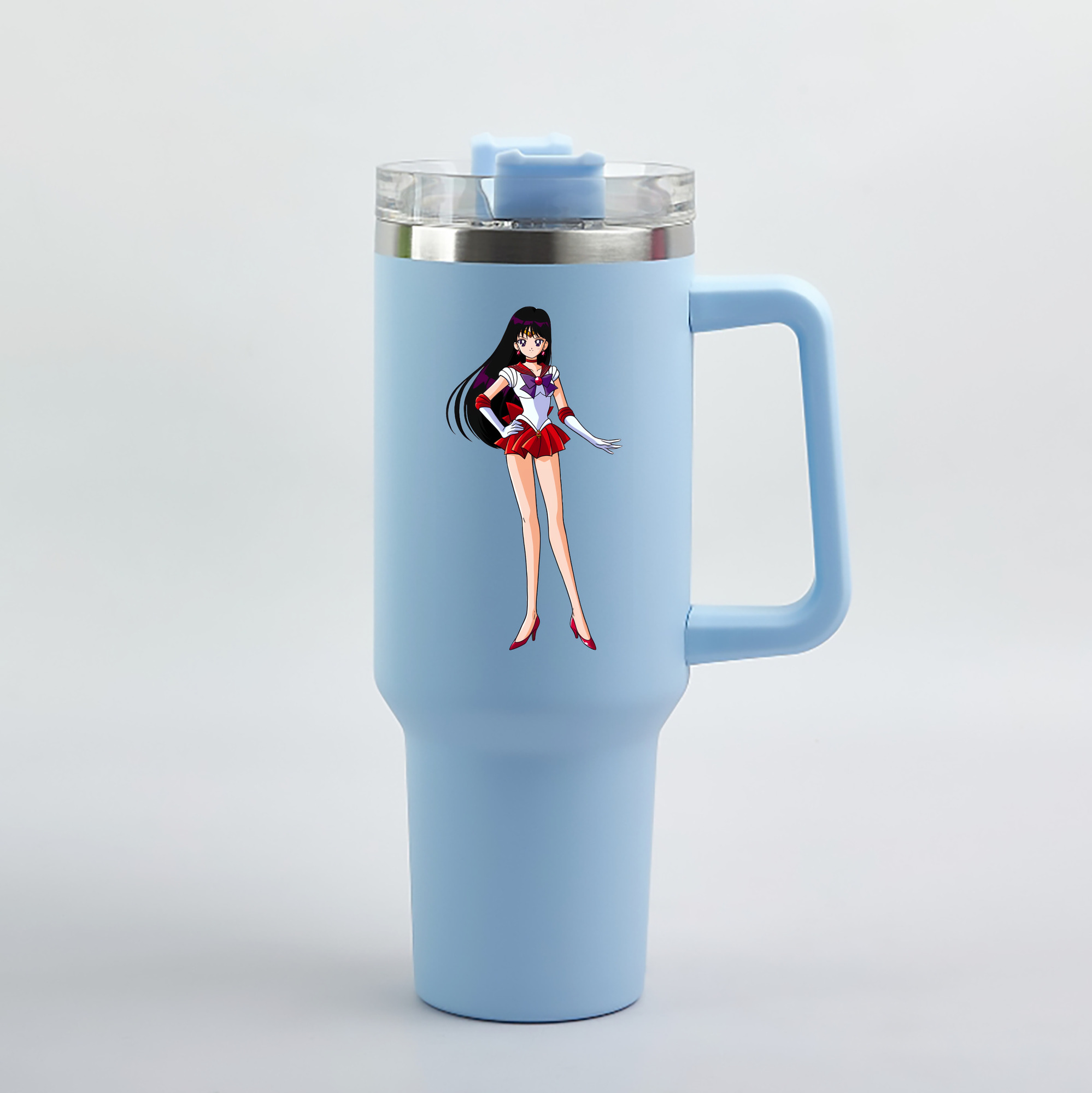 （画像用） 美少女戦士セーラームーン 火野レイ ひの レイ Sailor Moon Hino Rei （セーラーマーズ,Sailor Mars） 1200mL車用タンブラー（カラープリント）