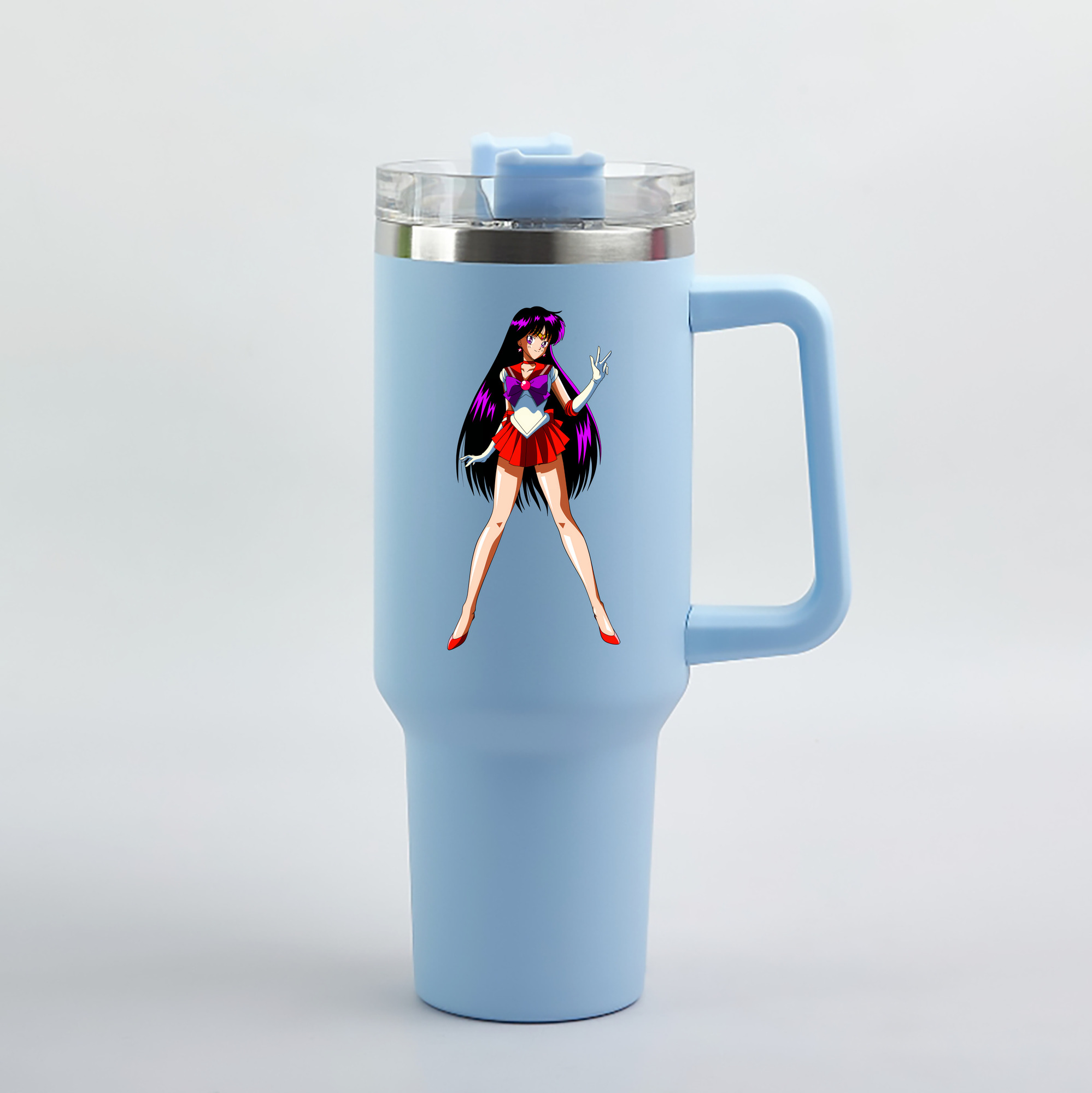 （画像用） 美少女戦士セーラームーン 火野レイ ひの レイ Sailor Moon Hino Rei （セーラーマーズ,Sailor Mars） 1200mL車用タンブラー（カラープリント）