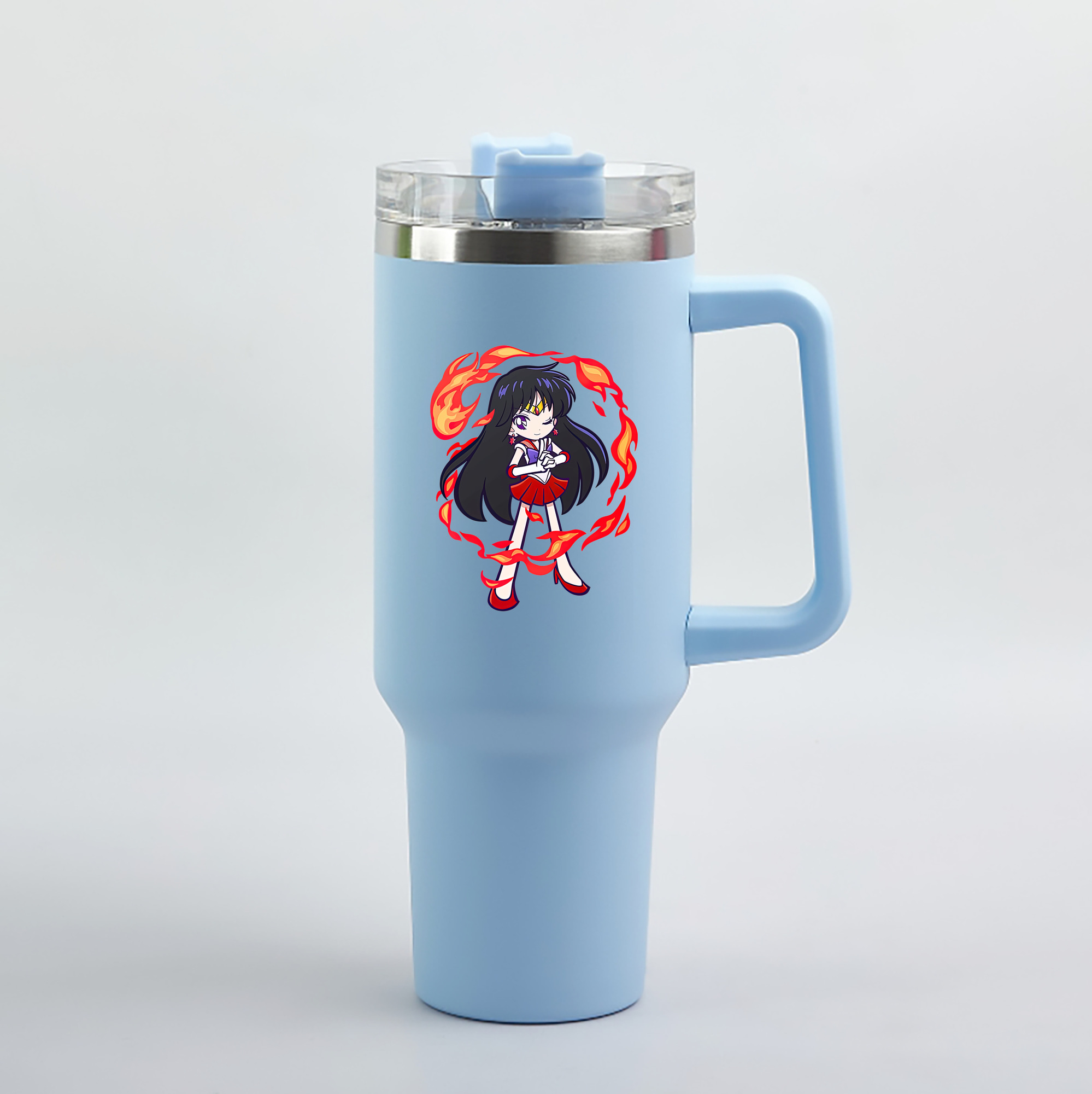 （画像用） 美少女戦士セーラームーン 火野レイ ひの レイ Sailor Moon Hino Rei （セーラーマーズ,Sailor Mars） 1200mL車用タンブラー（カラープリント）