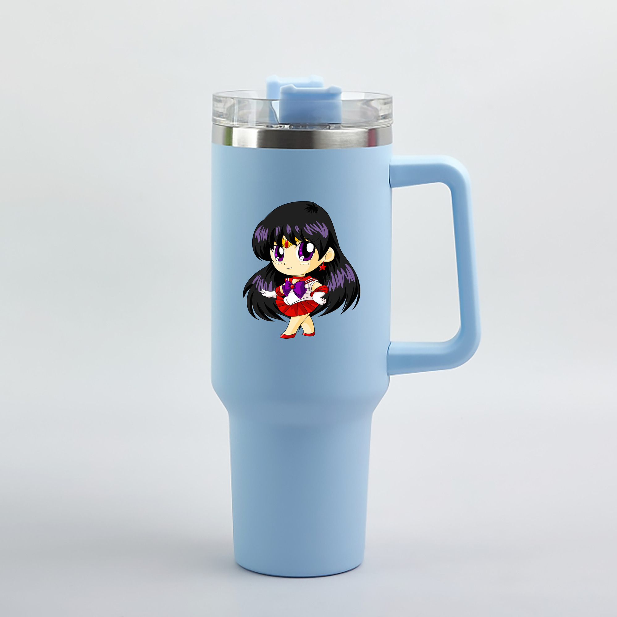 （画像用） 美少女戦士セーラームーン 火野レイ ひの レイ Sailor Moon Hino Rei （セーラーマーズ,Sailor Mars） 1200mL車用タンブラー（カラープリント）