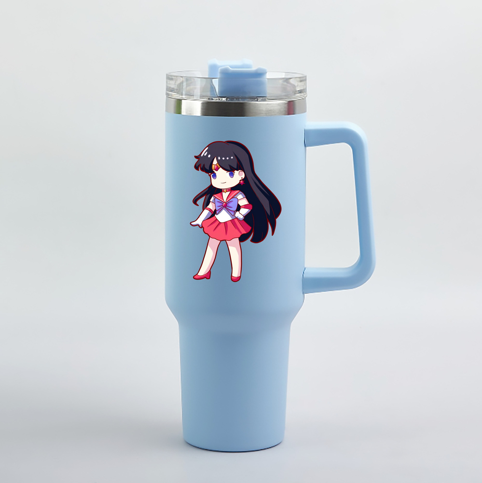 （画像用） 美少女戦士セーラームーン 火野レイ ひの レイ Sailor Moon Hino Rei （セーラーマーズ,Sailor Mars） 1200mL車用タンブラー（カラープリント）