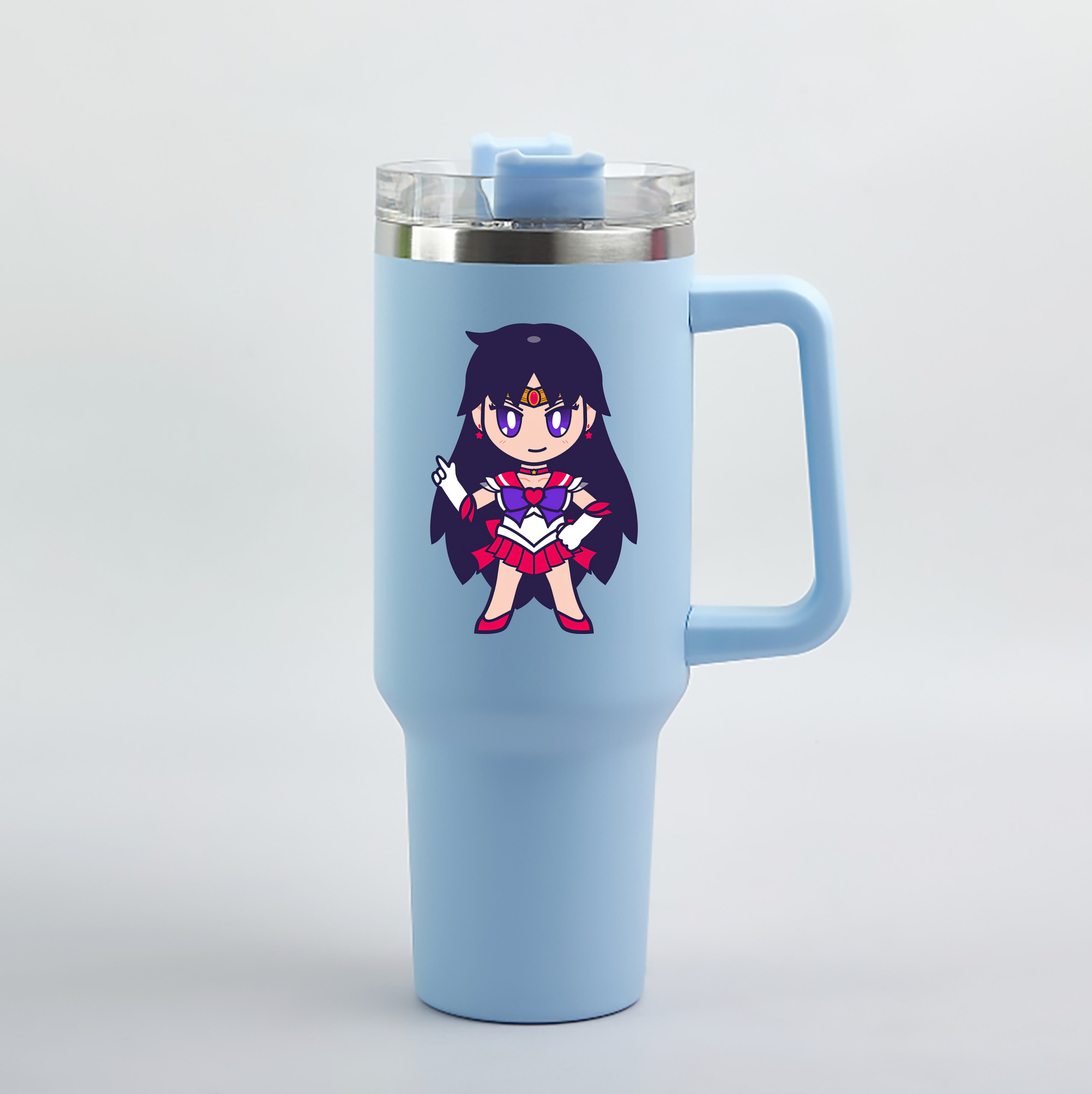 （画像用） 美少女戦士セーラームーン 火野レイ ひの レイ Sailor Moon Hino Rei （セーラーマーズ,Sailor Mars） 1200mL車用タンブラー（カラープリント）