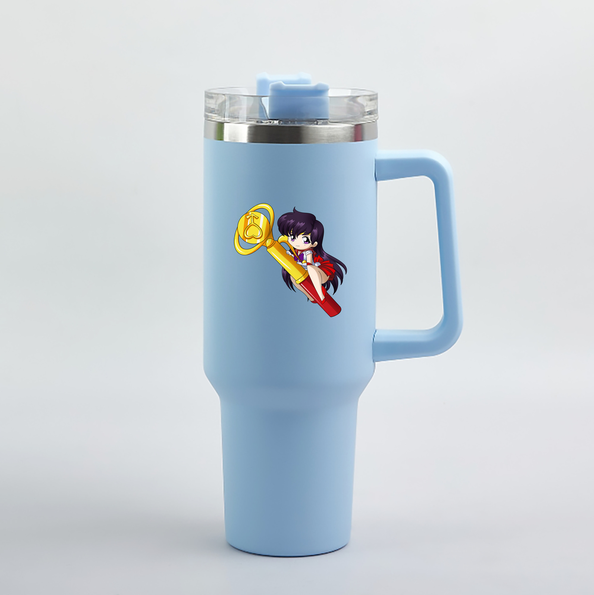 （画像用） 美少女戦士セーラームーン 火野レイ ひの レイ Sailor Moon Hino Rei （セーラーマーズ,Sailor Mars） 1200mL車用タンブラー（カラープリント）