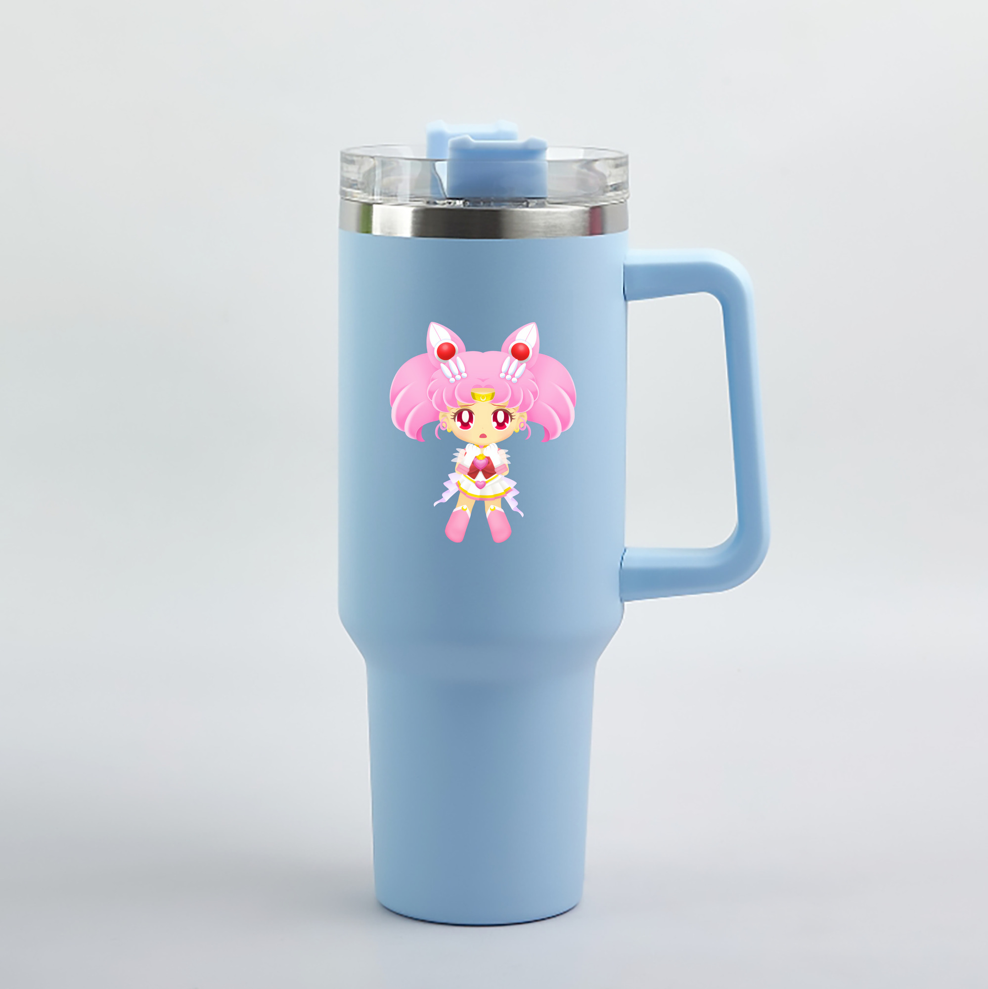 （画像用） 美少女戦士セーラームーン ちびうさ Sailor Moon Chibiusa Tsukino Usagi Small Lady Serenity 1200mL車用タンブラー（カラープリント）