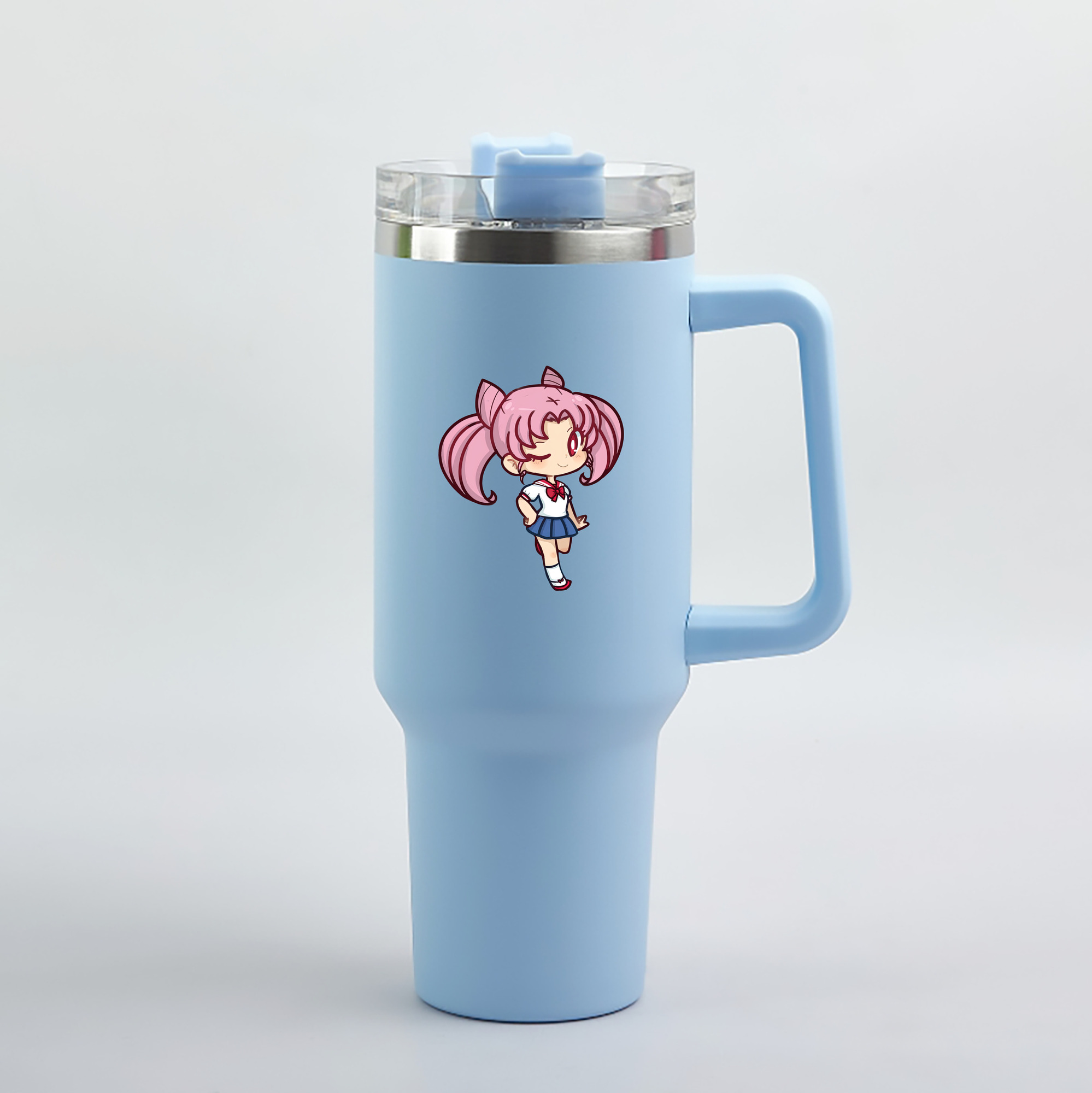（画像用） 美少女戦士セーラームーン ちびうさ Sailor Moon Chibiusa Tsukino Usagi Small Lady Serenity 1200mL車用タンブラー（カラープリント）