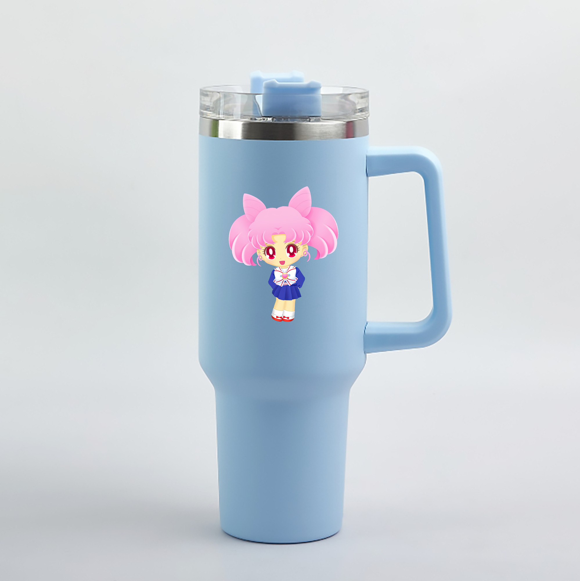 （画像用） 美少女戦士セーラームーン ちびうさ Sailor Moon Chibiusa Tsukino Usagi Small Lady Serenity 1200mL車用タンブラー（カラープリント）