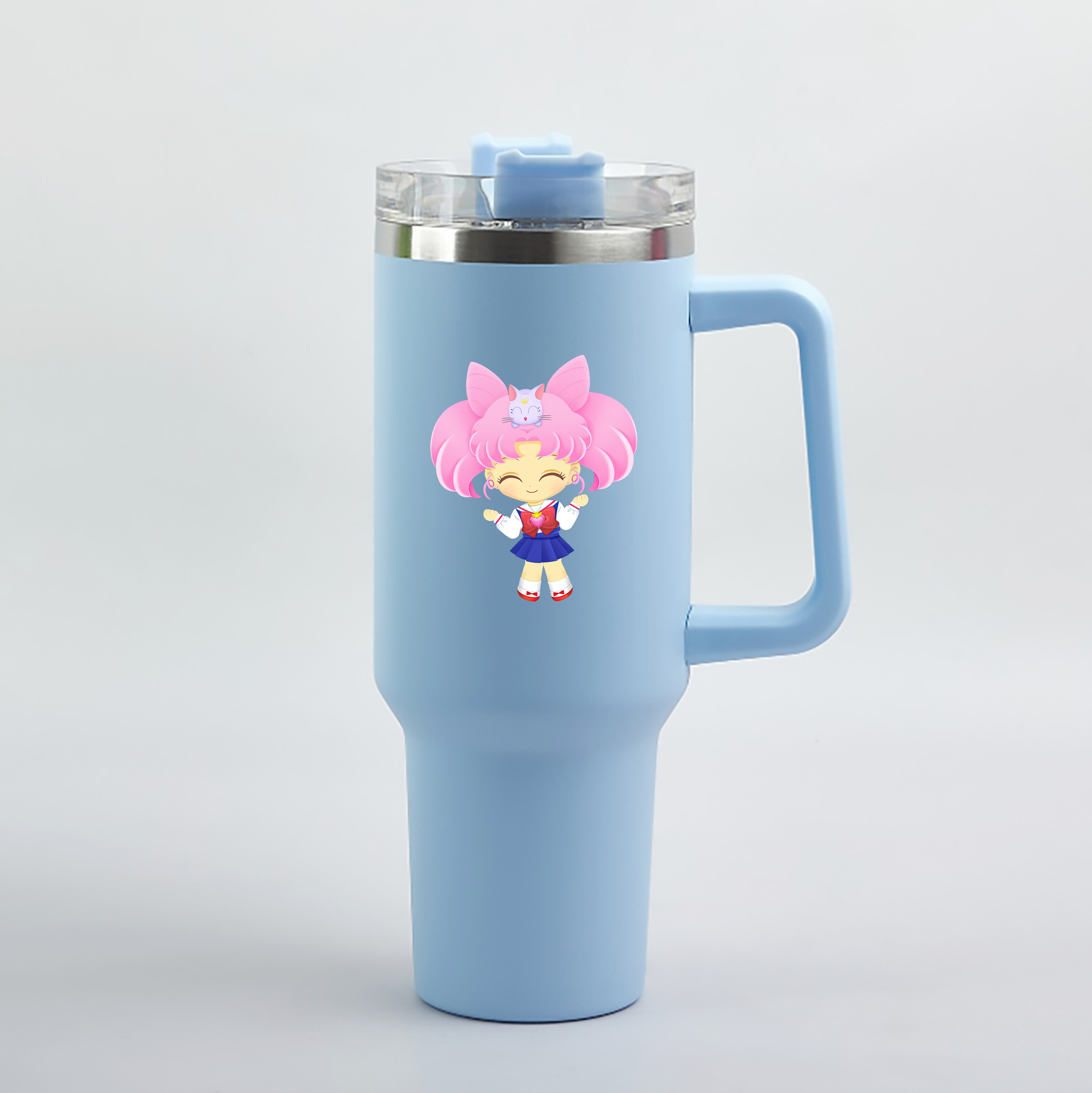 （画像用） 美少女戦士セーラームーン ちびうさ Sailor Moon Chibiusa Tsukino Usagi Small Lady Serenity 1200mL車用タンブラー（カラープリント）