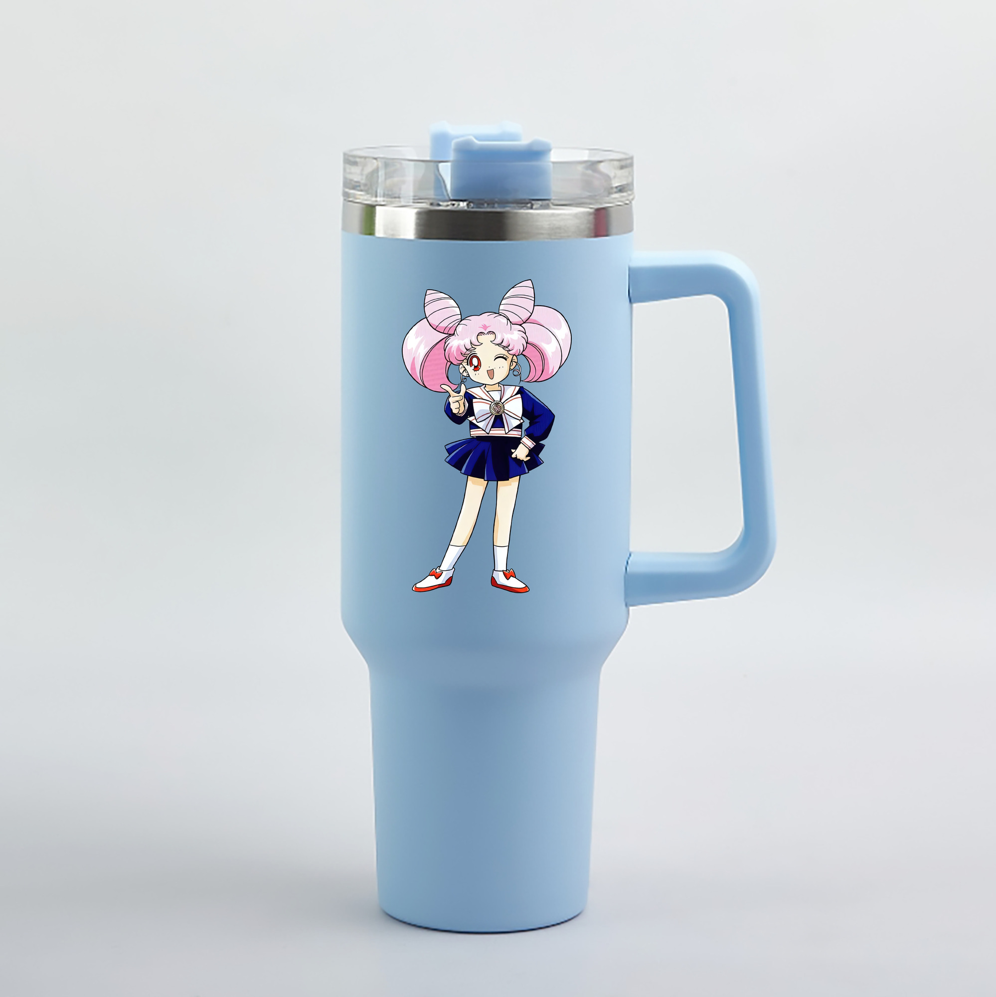 （画像用） 美少女戦士セーラームーン ちびうさ Sailor Moon Chibiusa Tsukino Usagi Small Lady Serenity 1200mL車用タンブラー（カラープリント）
