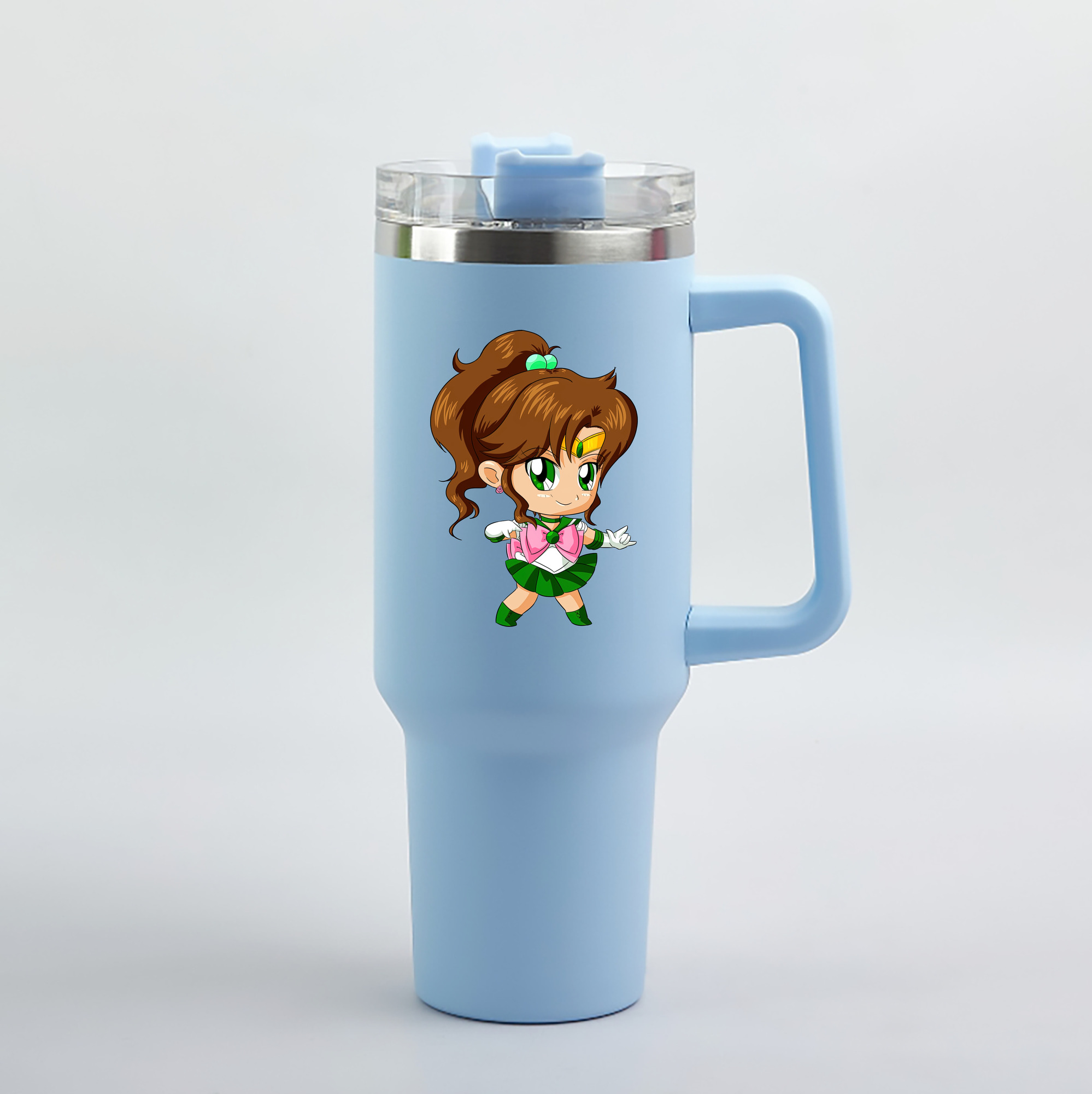 （画像用） 美少女戦士セーラームーン 木野 まこと きの まこと Sailor Moon Kino Makoto （セーラージュピター；Sailor Jupiter） 1200mL車用タンブラー（カラープリント）