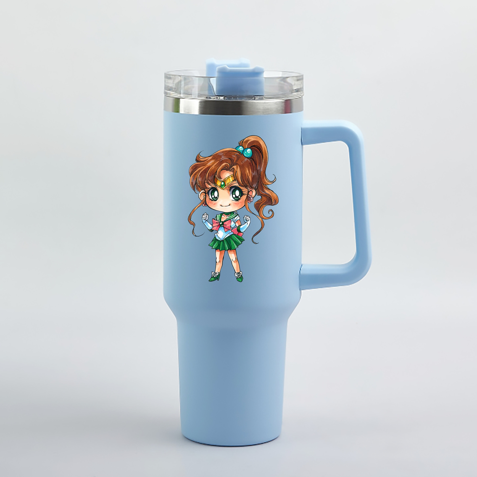 （画像用） 美少女戦士セーラームーン 木野 まこと きの まこと Sailor Moon Kino Makoto （セーラージュピター；Sailor Jupiter） 1200mL車用タンブラー（カラープリント）