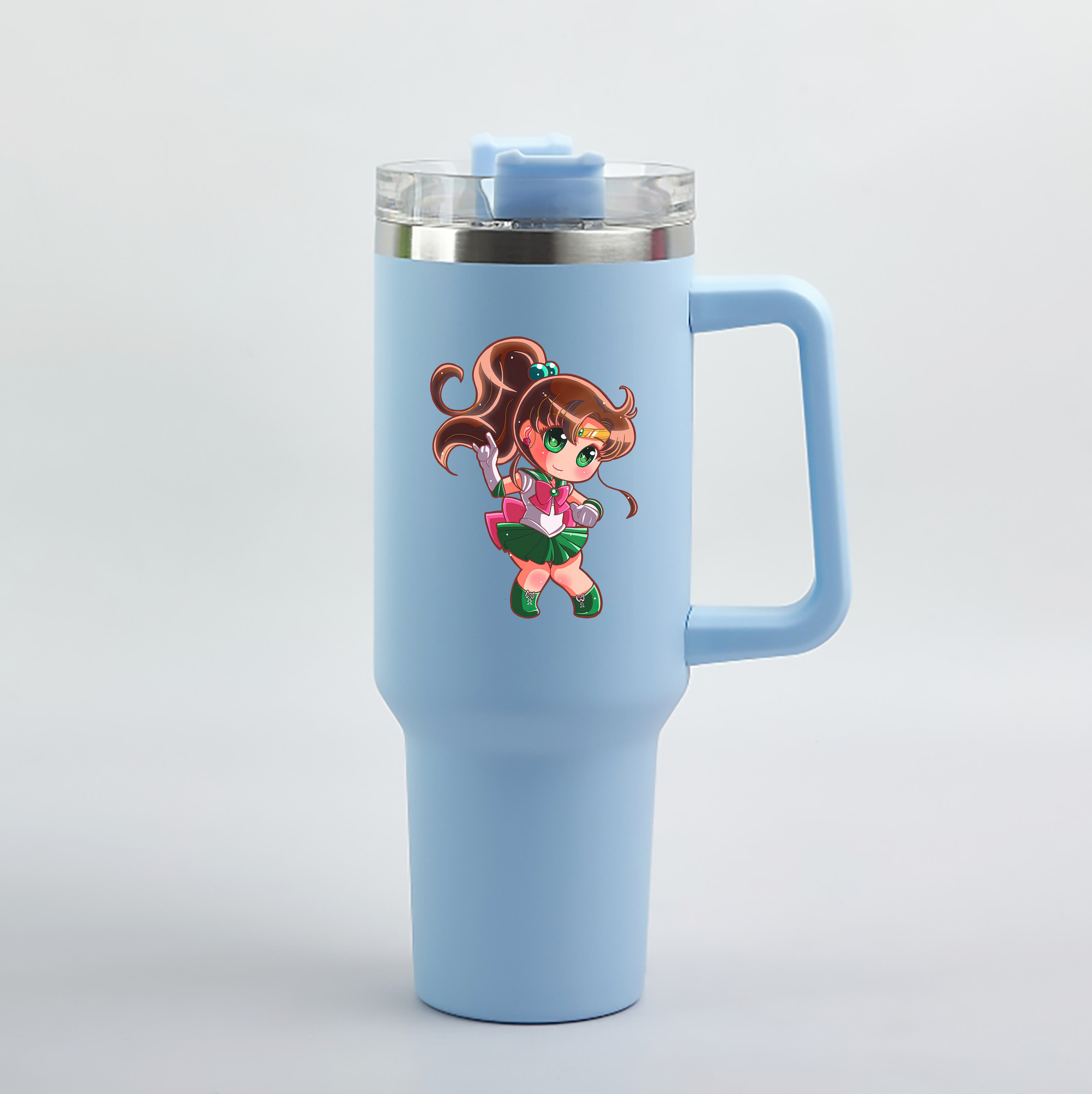 （画像用） 美少女戦士セーラームーン 木野 まこと きの まこと Sailor Moon Kino Makoto （セーラージュピター；Sailor Jupiter） 1200mL車用タンブラー（カラープリント）