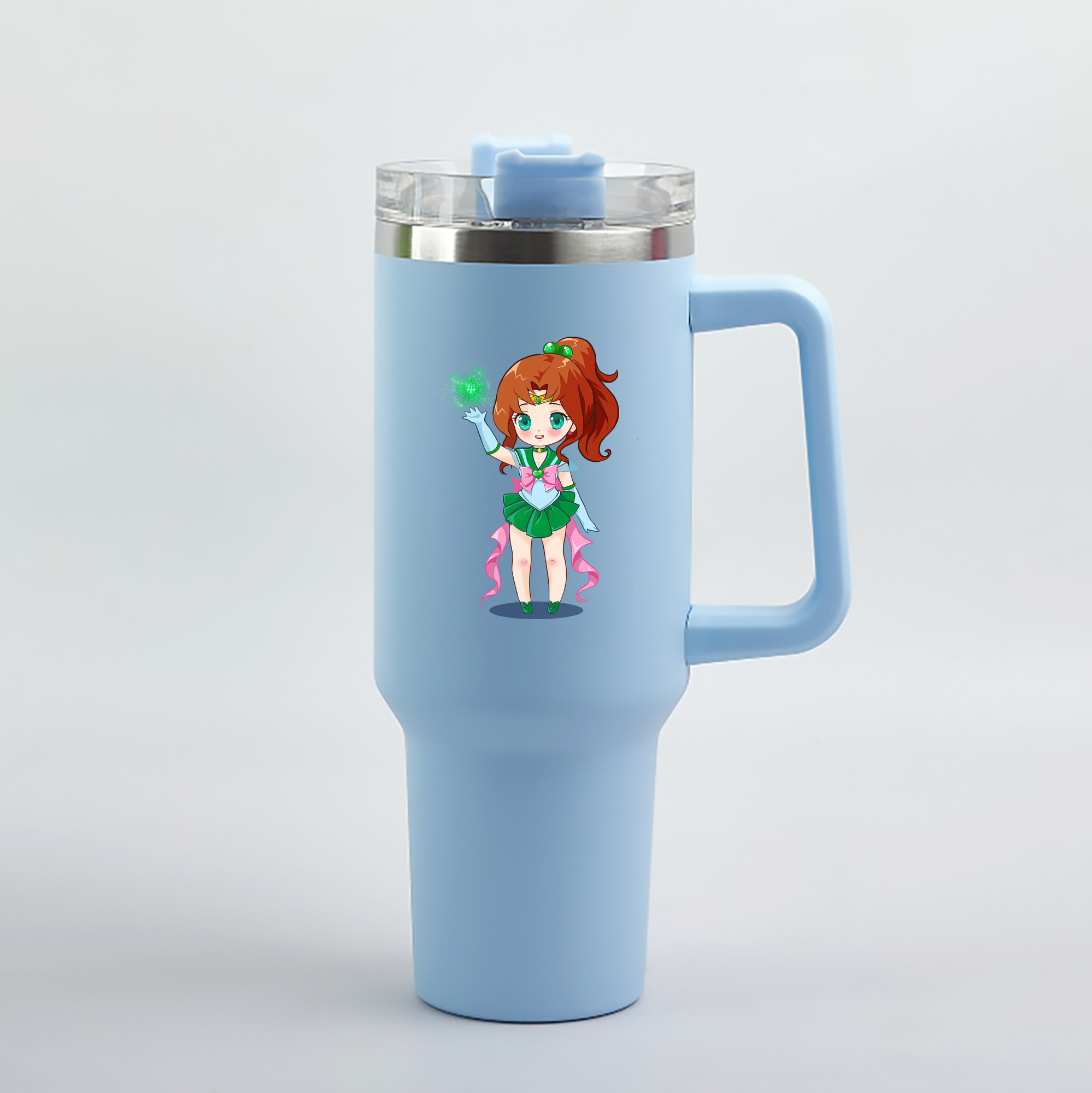 （画像用） 美少女戦士セーラームーン 木野 まこと きの まこと Sailor Moon Kino Makoto （セーラージュピター；Sailor Jupiter） 1200mL車用タンブラー（カラープリント）