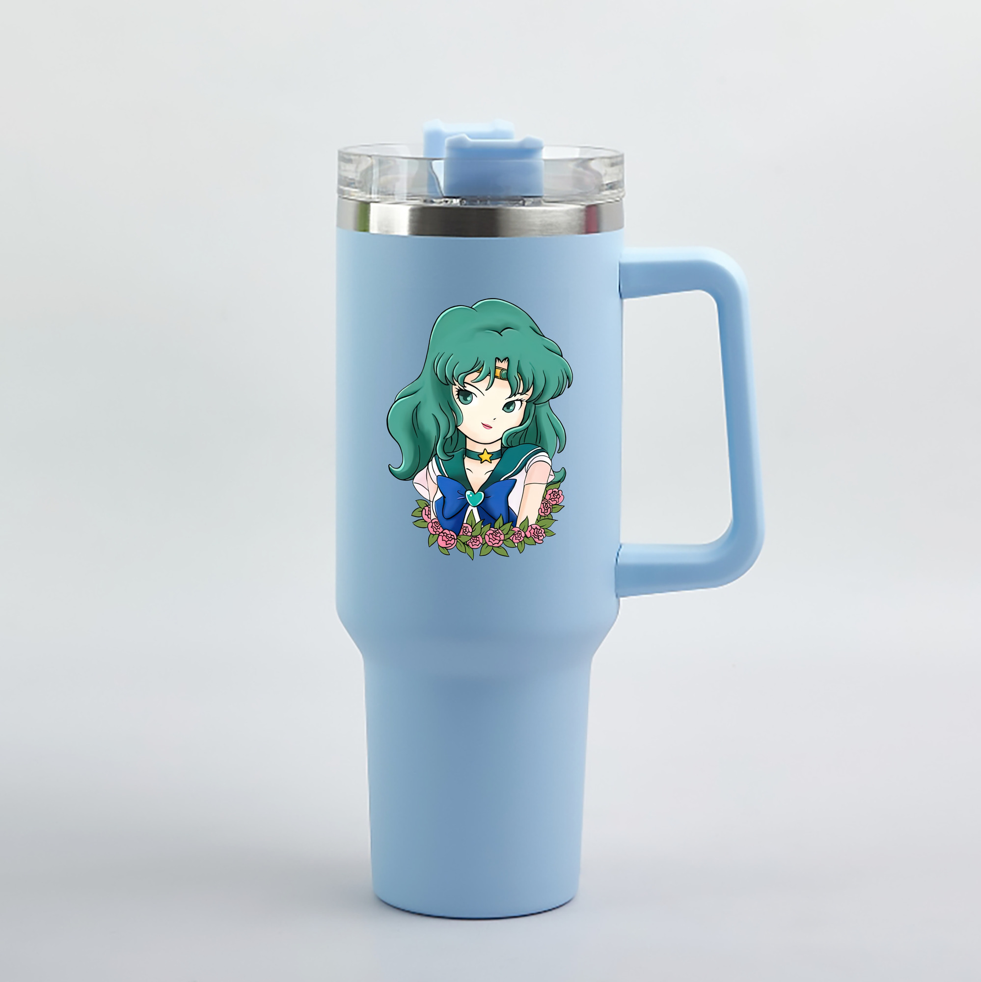 （画像用） 美少女戦士セーラームーン 海王 みちる（かいおう みちる） Sailor Moon Kaiou Michiru 1200mL車用タンブラー（カラープリント）