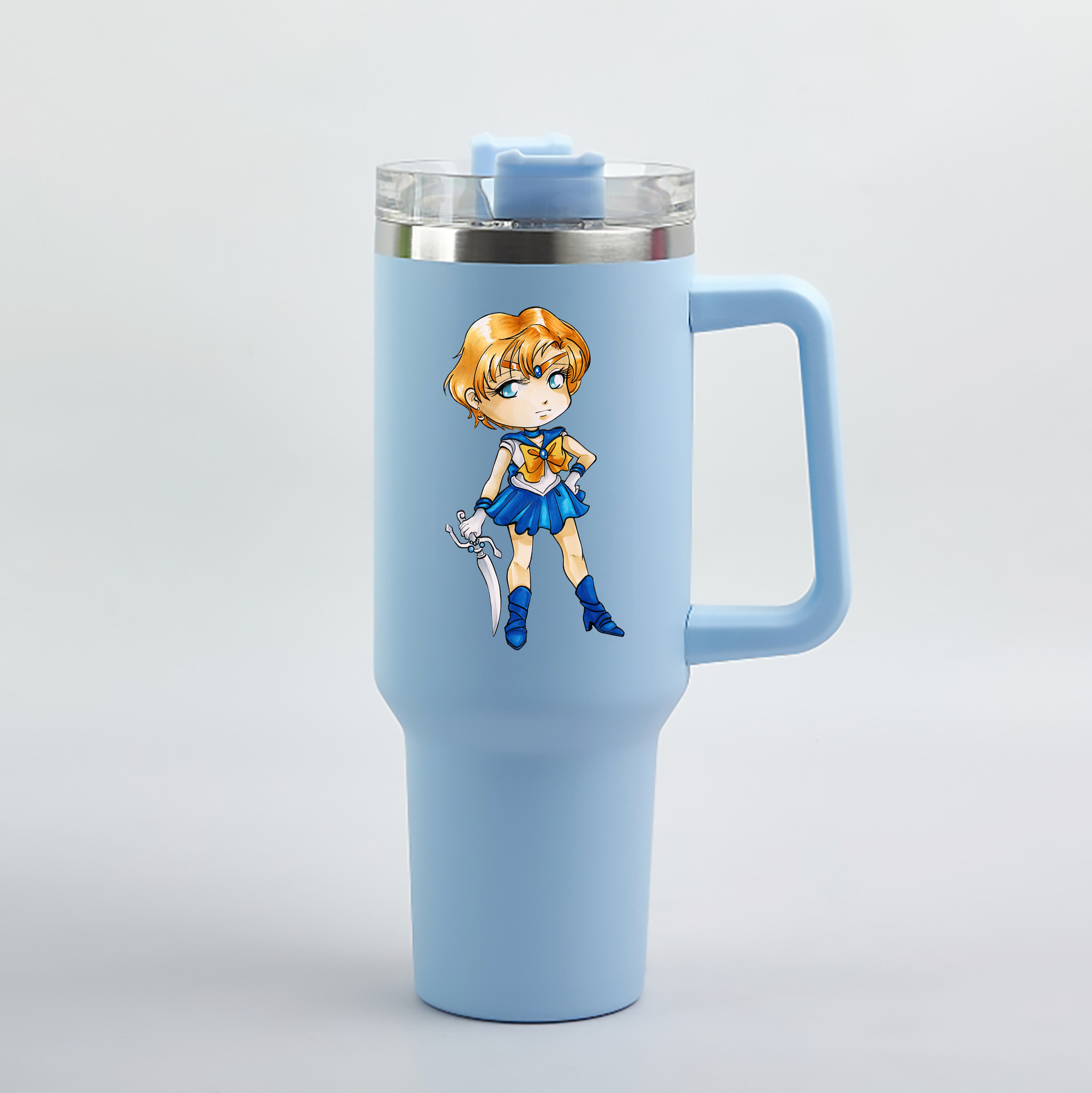 （画像用） 美少女戦士セーラームーン 天王はるか Sailor Moon Tenoh Haruka 1200mL車用タンブラー（カラープリント）