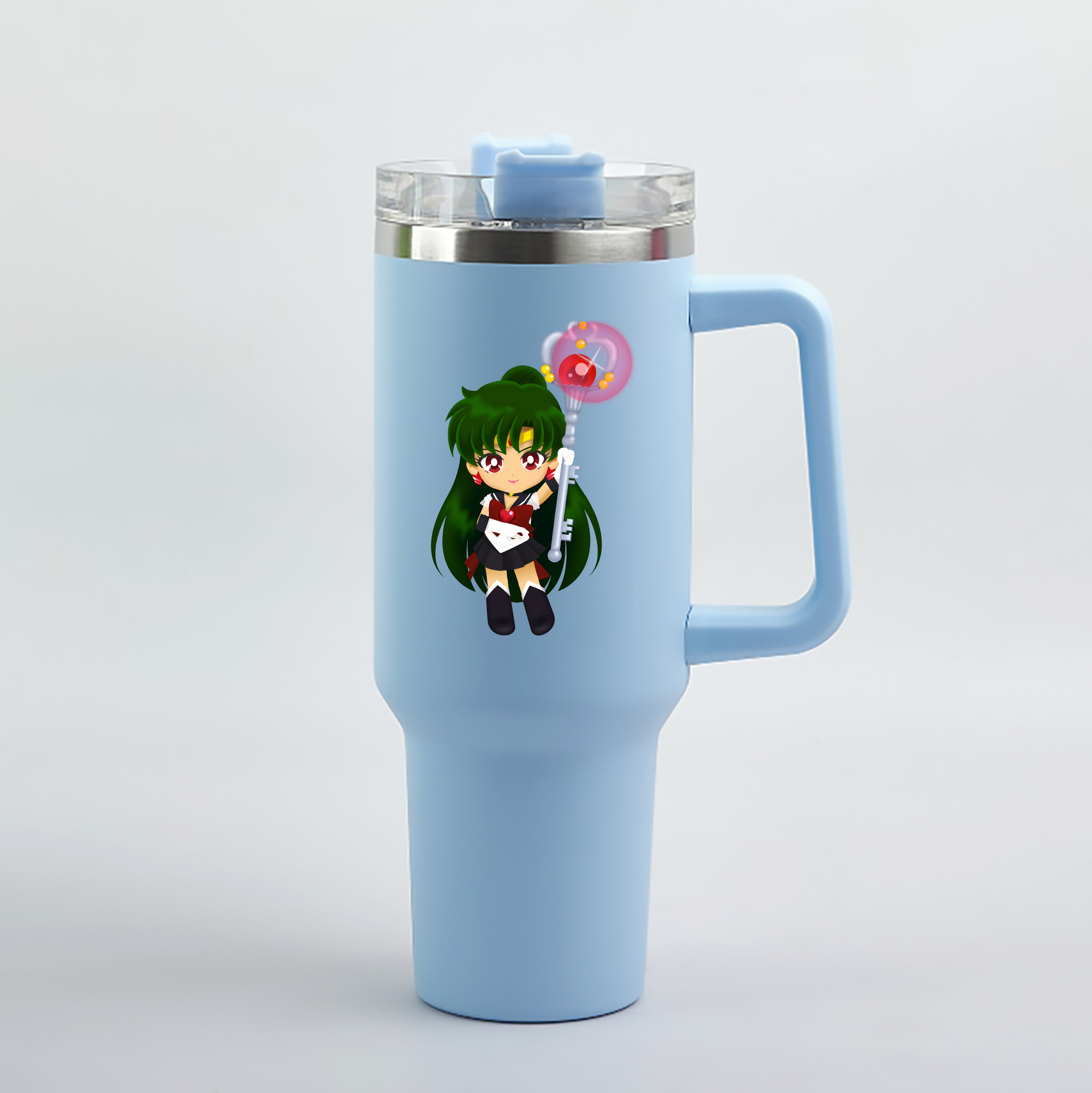 （画像用） 美少女戦士セーラームーン 冥王せつな Sailor Moon Meiou Setsuna 1200mL車用タンブラー（カラープリント）