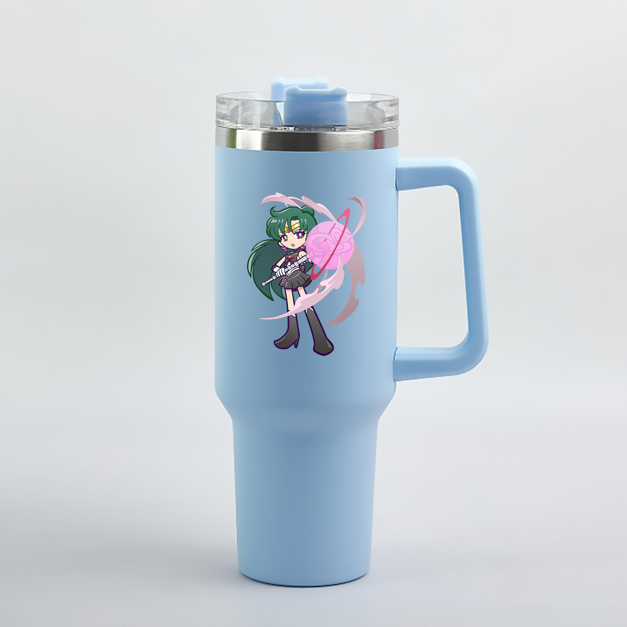（画像用） 美少女戦士セーラームーン 冥王せつな Sailor Moon Meiou Setsuna 1200mL車用タンブラー（カラープリント）
