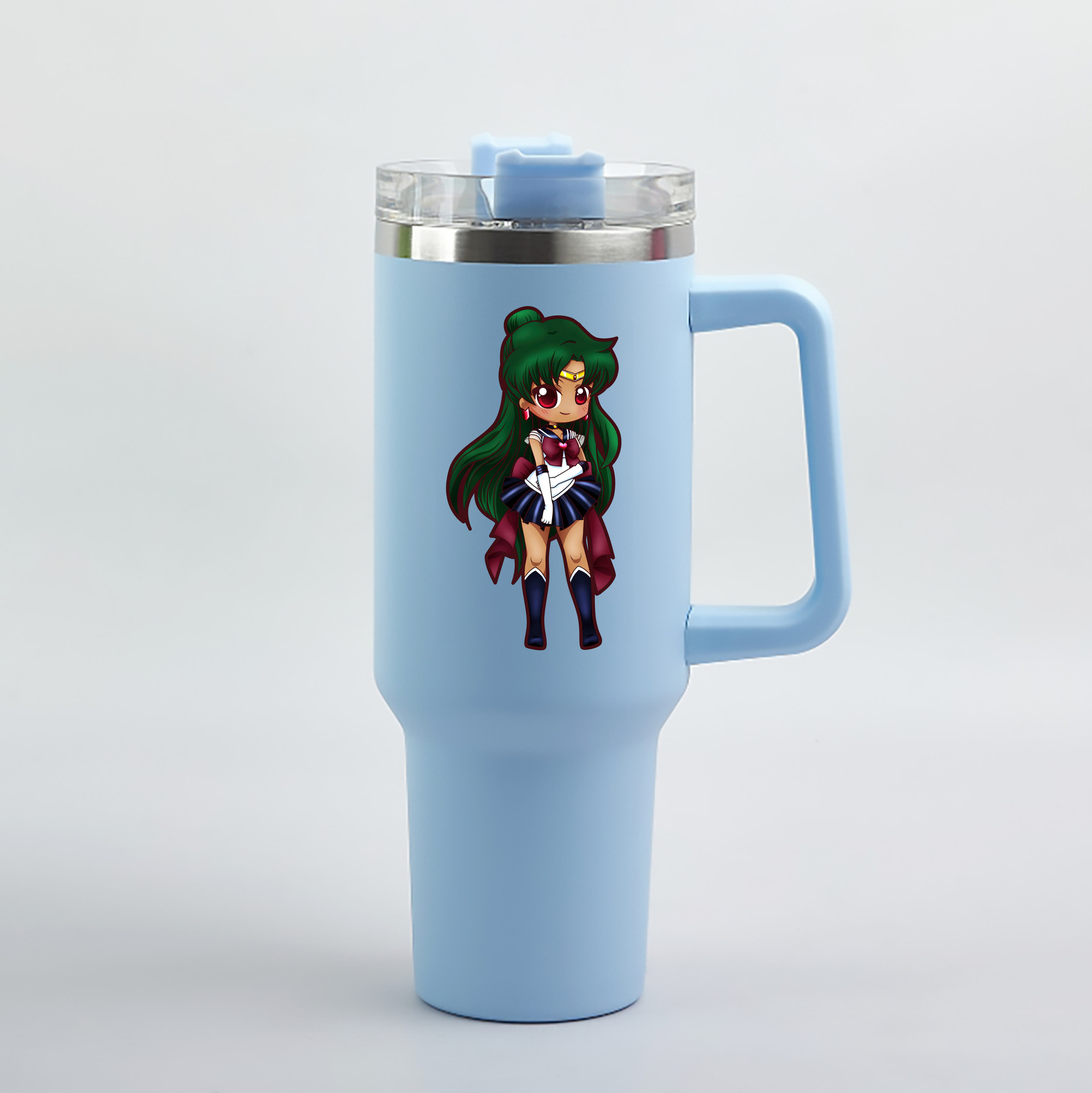 （画像用） 美少女戦士セーラームーン 冥王せつな Sailor Moon Meiou Setsuna 1200mL車用タンブラー（カラープリント）