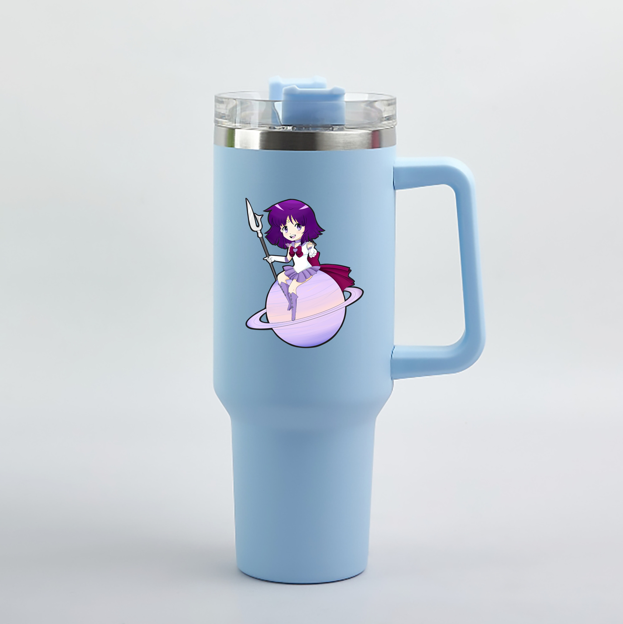 （画像用） 美少女戦士セーラームーン 土萠ほたる Sailor Moon Tomoe Hotaru （セーラーサターン；Sailor Saturn） 1200mL車用タンブラー（カラープリント）
