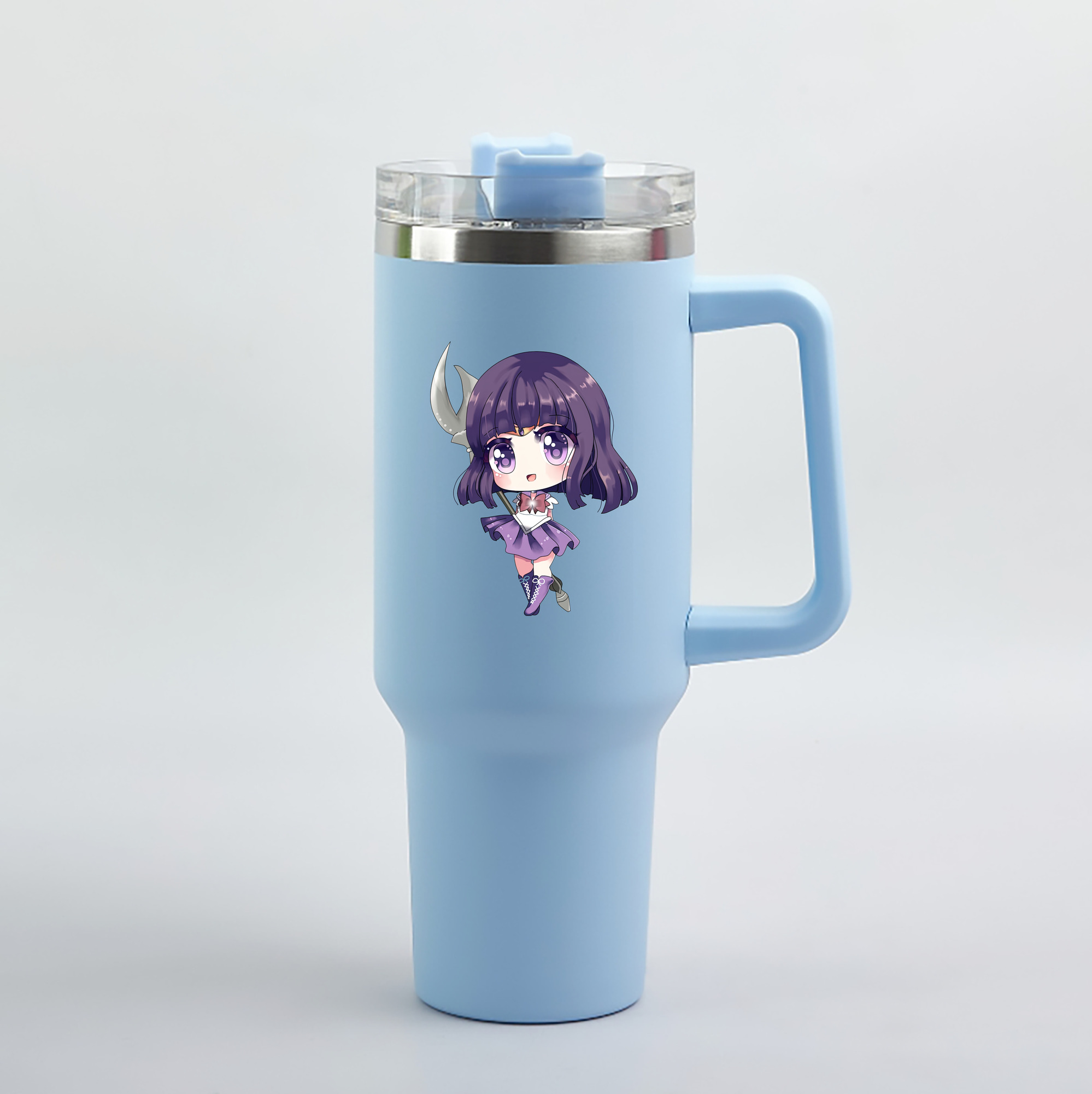 （画像用） 美少女戦士セーラームーン 土萠ほたる Sailor Moon Tomoe Hotaru （セーラーサターン；Sailor Saturn） 1200mL車用タンブラー（カラープリント）