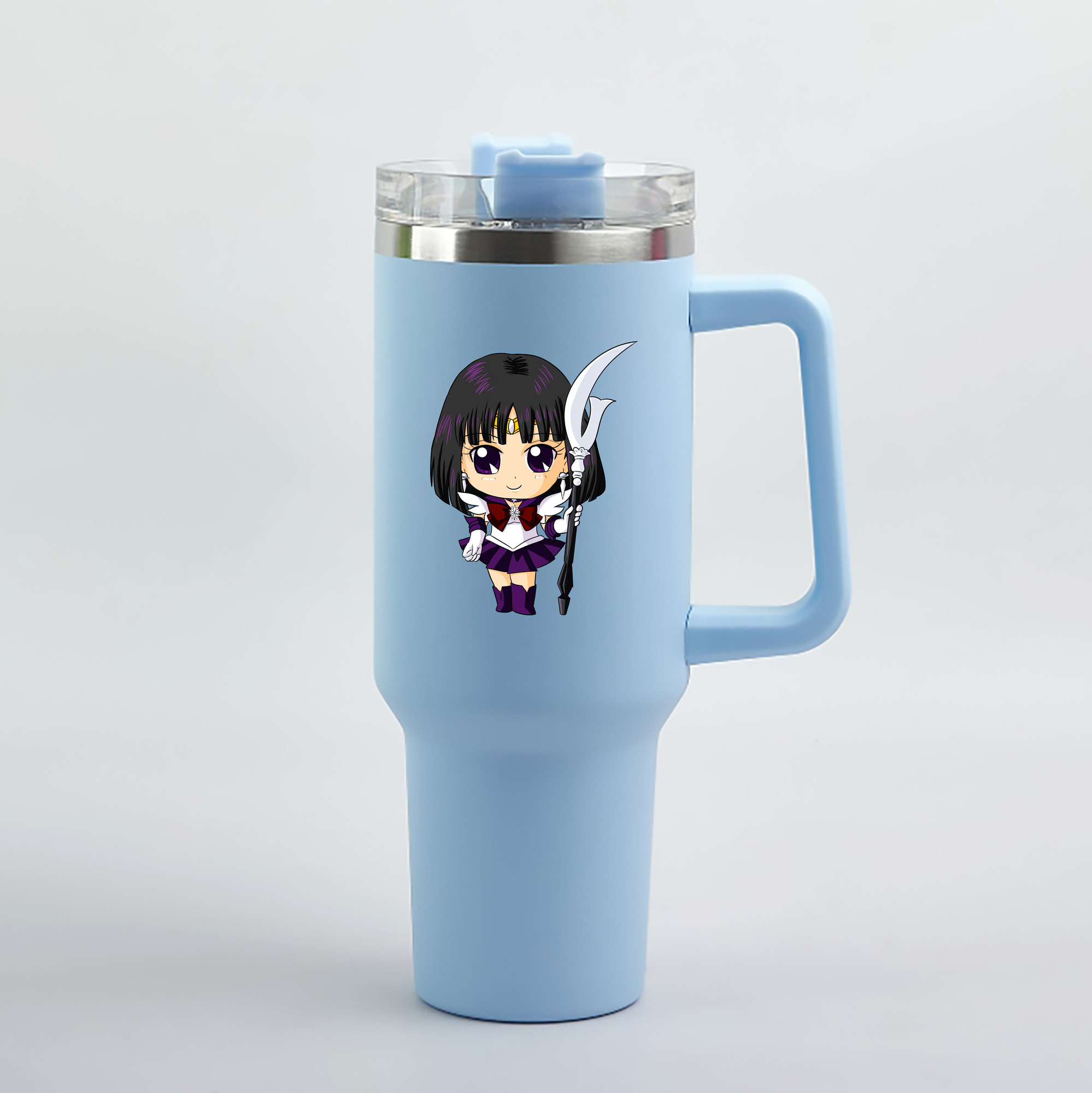 （画像用） 美少女戦士セーラームーン 土萠ほたる Sailor Moon Tomoe Hotaru （セーラーサターン；Sailor Saturn） 1200mL車用タンブラー（カラープリント）