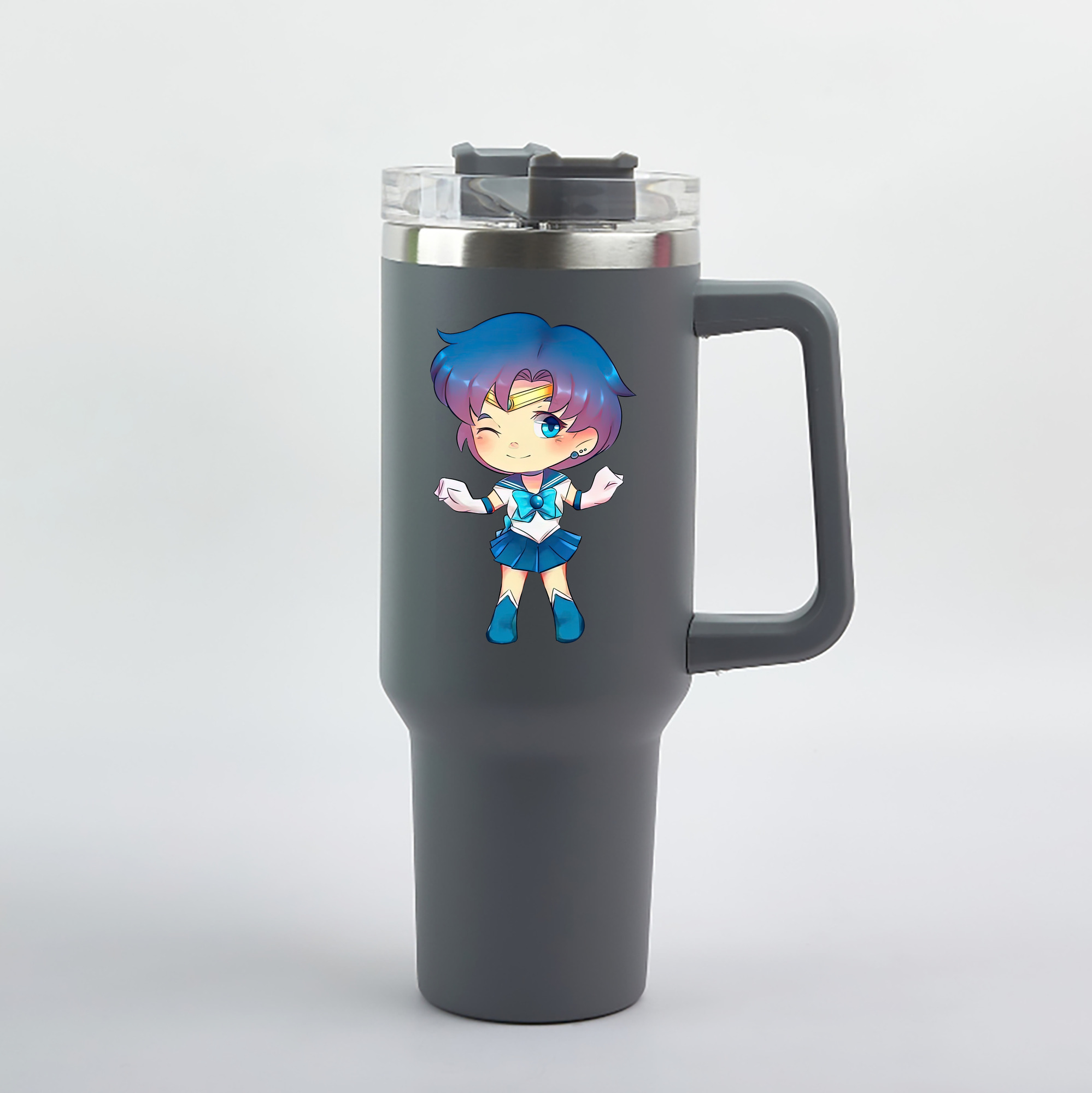 （画像用） 美少女戦士セーラームーン 水野 亜美 みずの あみ Sailor Moon Mizuno Ami 1200mL車用タンブラー（カラープリント）