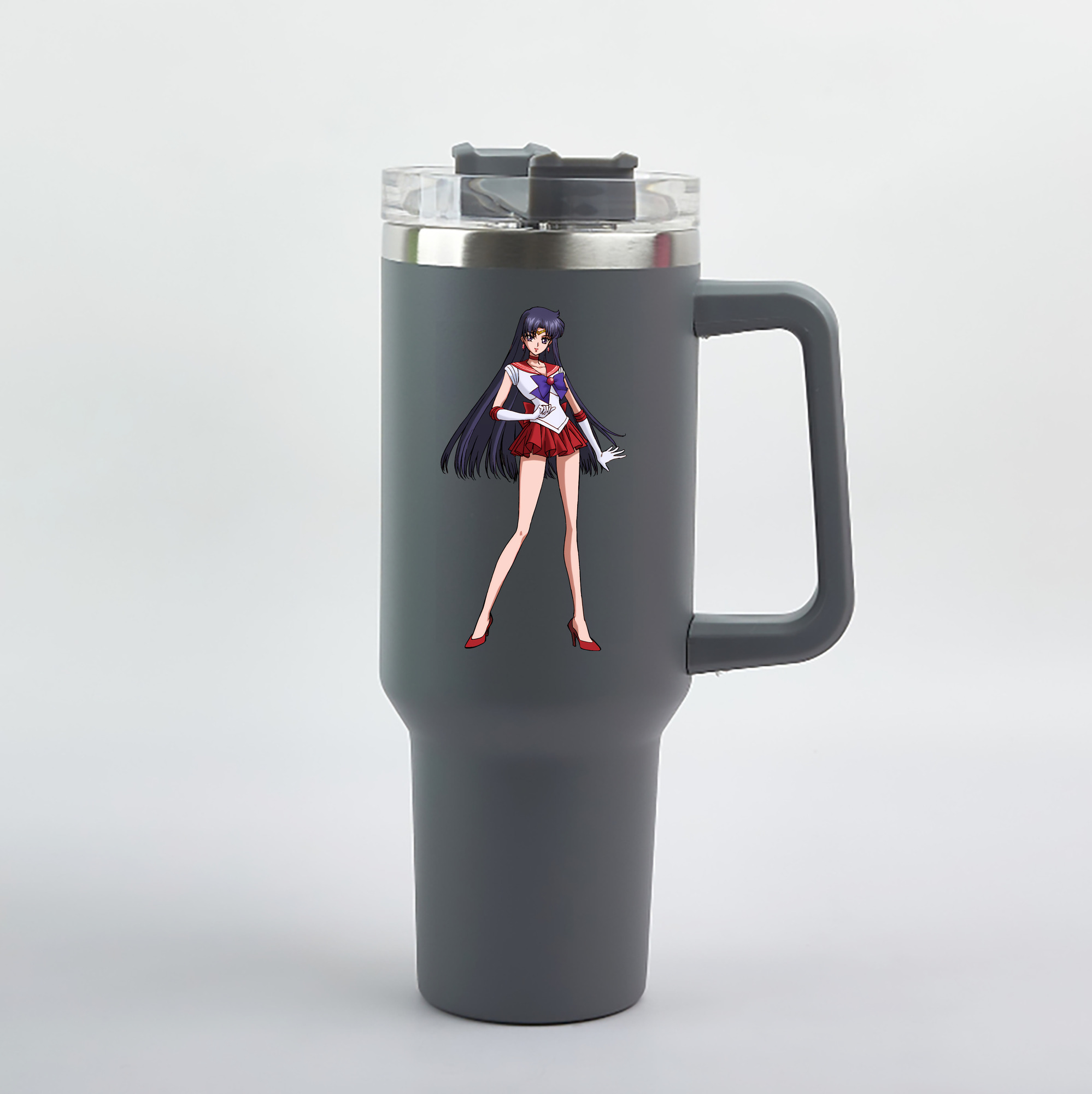 （画像用） 美少女戦士セーラームーン 火野レイ ひの レイ Sailor Moon Hino Rei （セーラーマーズ,Sailor Mars） 1200mL車用タンブラー（カラープリント）