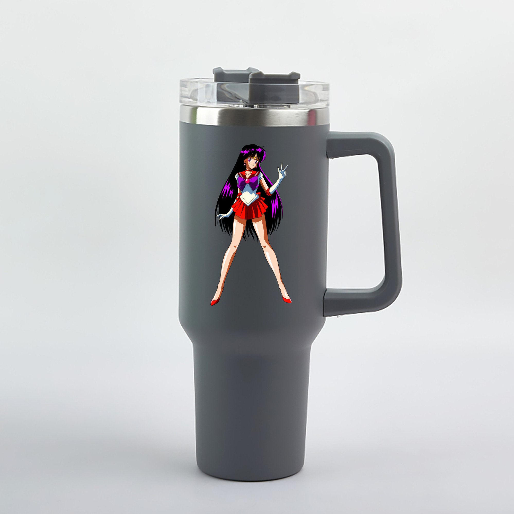 （画像用） 美少女戦士セーラームーン 火野レイ ひの レイ Sailor Moon Hino Rei （セーラーマーズ,Sailor Mars） 1200mL車用タンブラー（カラープリント）