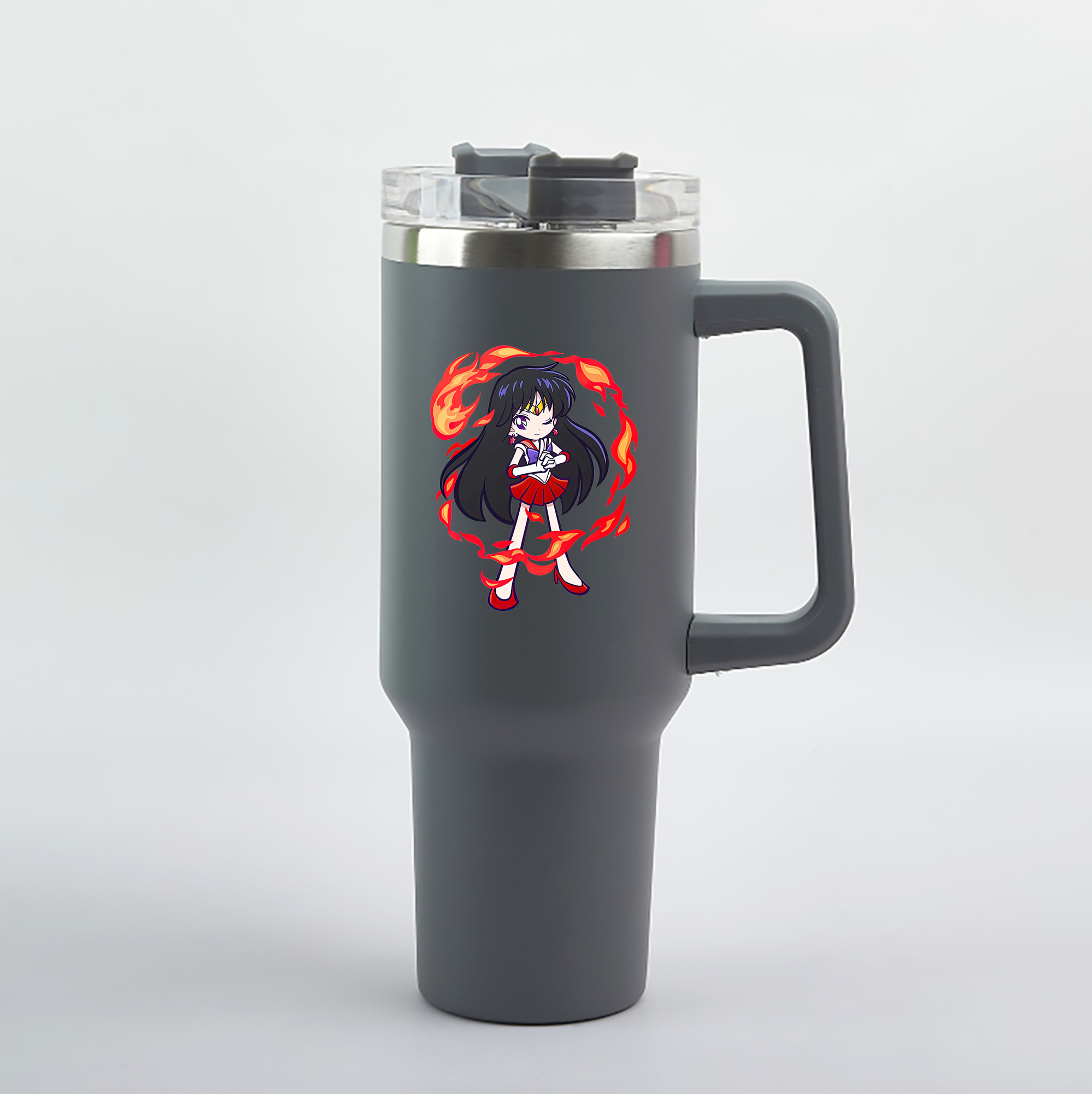 （画像用） 美少女戦士セーラームーン 火野レイ ひの レイ Sailor Moon Hino Rei （セーラーマーズ,Sailor Mars） 1200mL車用タンブラー（カラープリント）