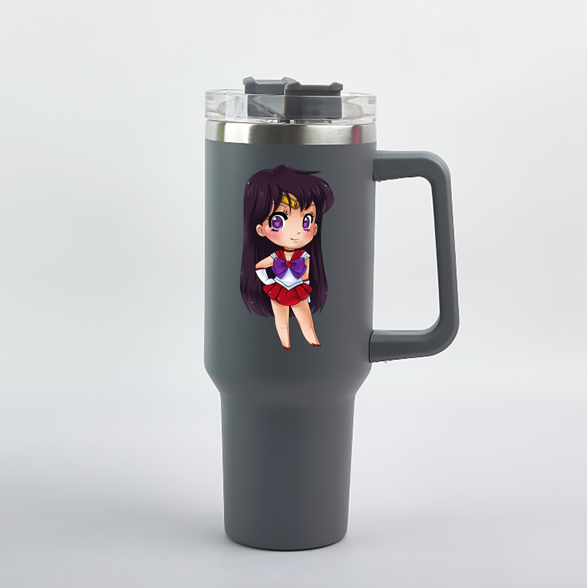 （画像用） 美少女戦士セーラームーン 火野レイ ひの レイ Sailor Moon Hino Rei （セーラーマーズ,Sailor Mars） 1200mL車用タンブラー（カラープリント）