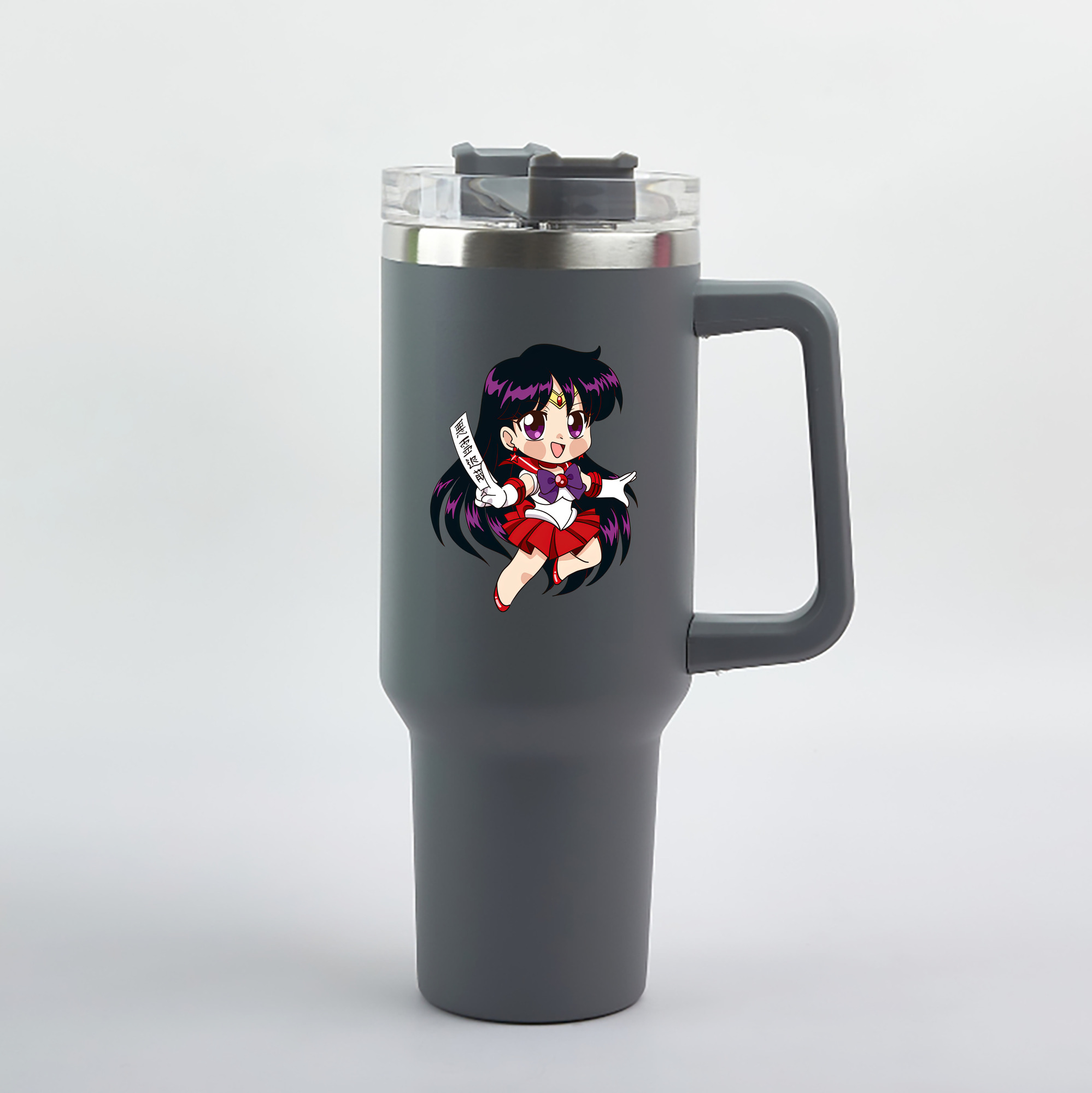 （画像用） 美少女戦士セーラームーン 火野レイ ひの レイ Sailor Moon Hino Rei （セーラーマーズ,Sailor Mars） 1200mL車用タンブラー（カラープリント）