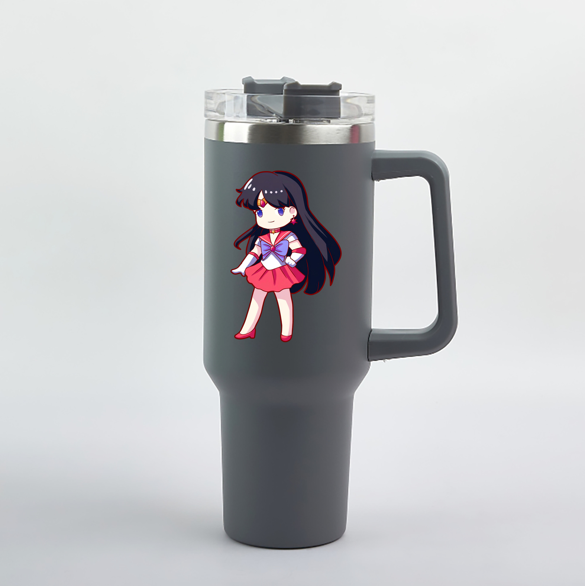 （画像用） 美少女戦士セーラームーン 火野レイ ひの レイ Sailor Moon Hino Rei （セーラーマーズ,Sailor Mars） 1200mL車用タンブラー（カラープリント）