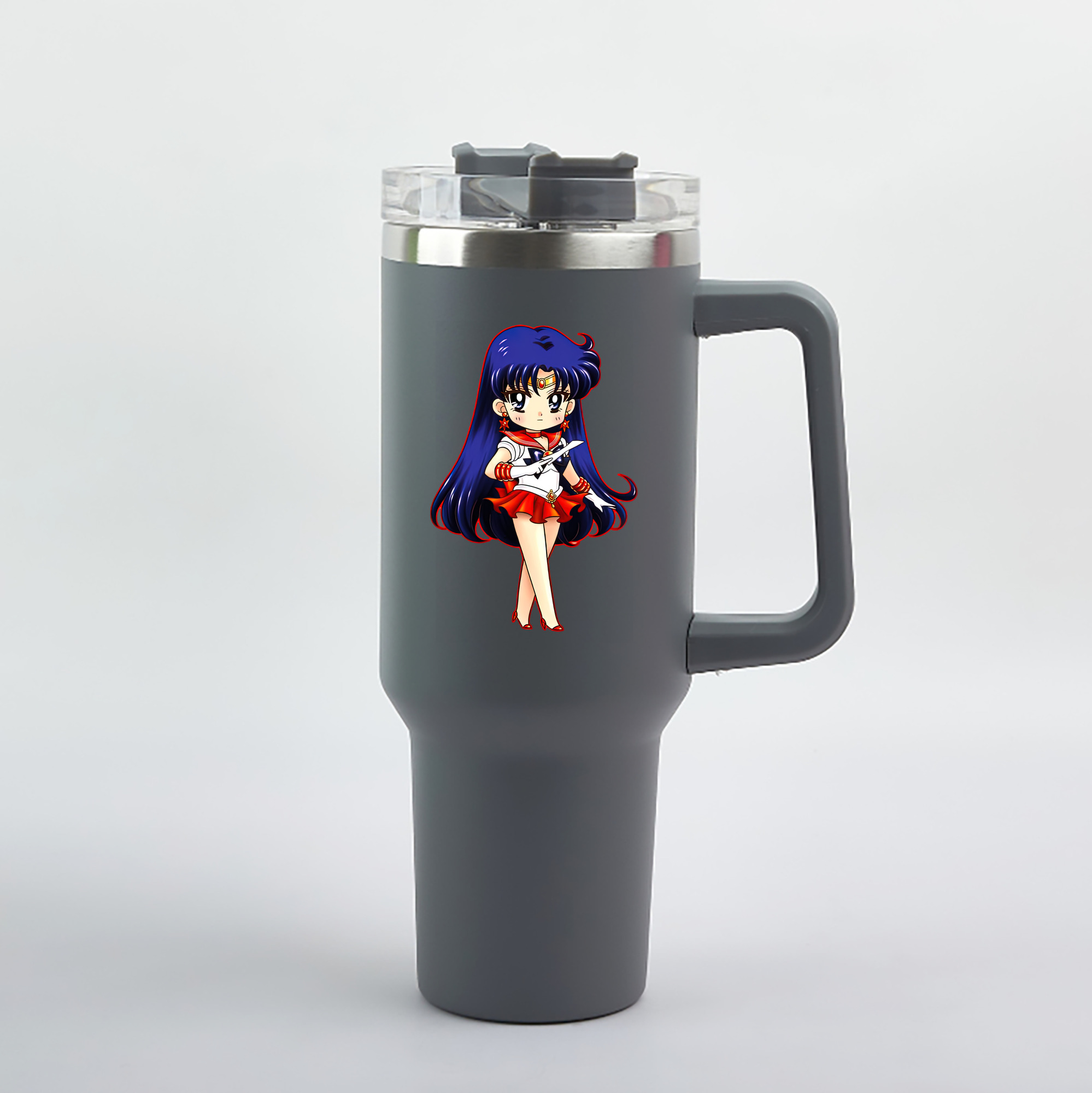 （画像用） 美少女戦士セーラームーン 火野レイ ひの レイ Sailor Moon Hino Rei （セーラーマーズ,Sailor Mars） 1200mL車用タンブラー（カラープリント）