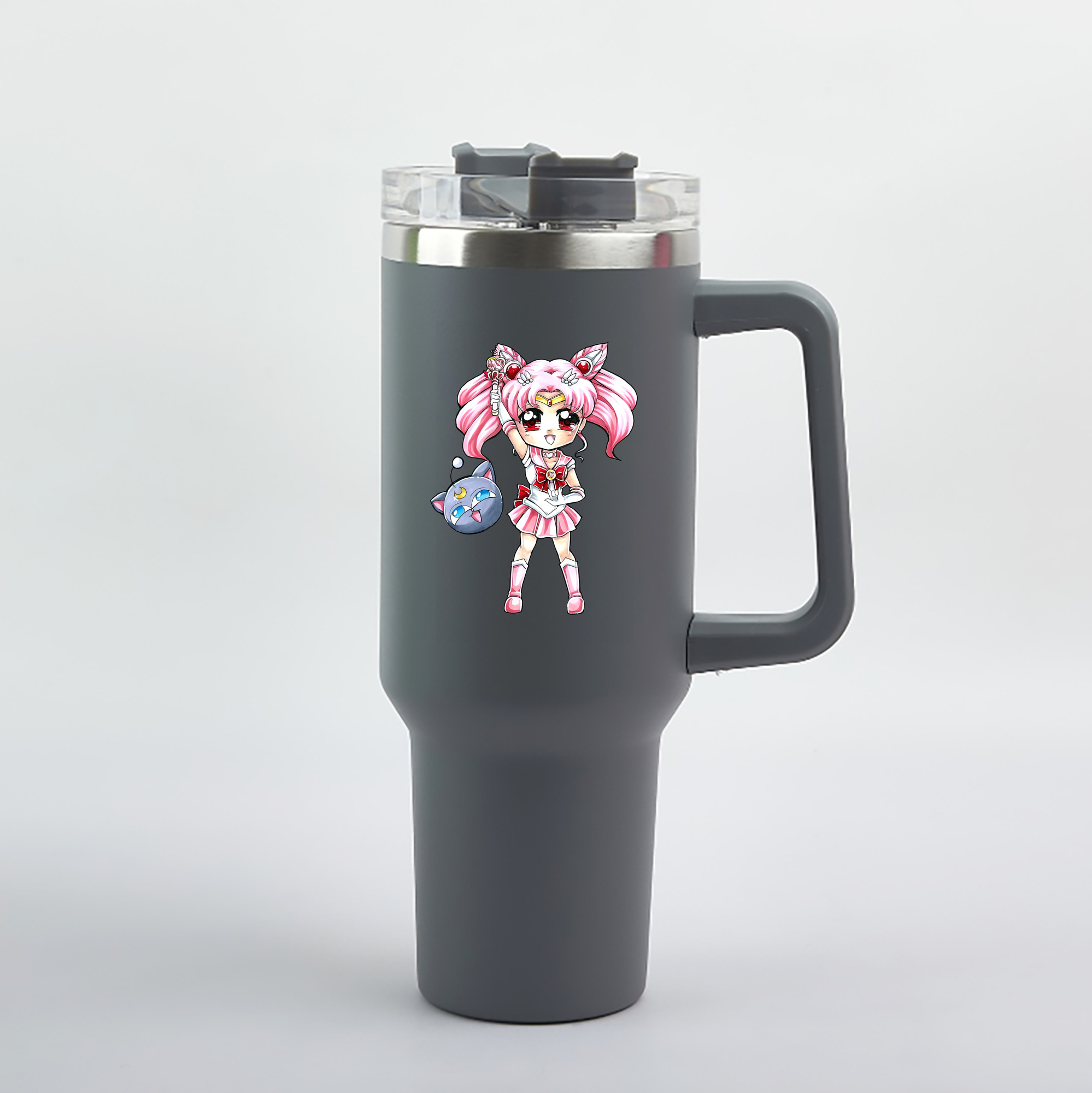 （画像用） 美少女戦士セーラームーン ちびうさ Sailor Moon Chibiusa Tsukino Usagi Small Lady Serenity 1200mL車用タンブラー（カラープリント）