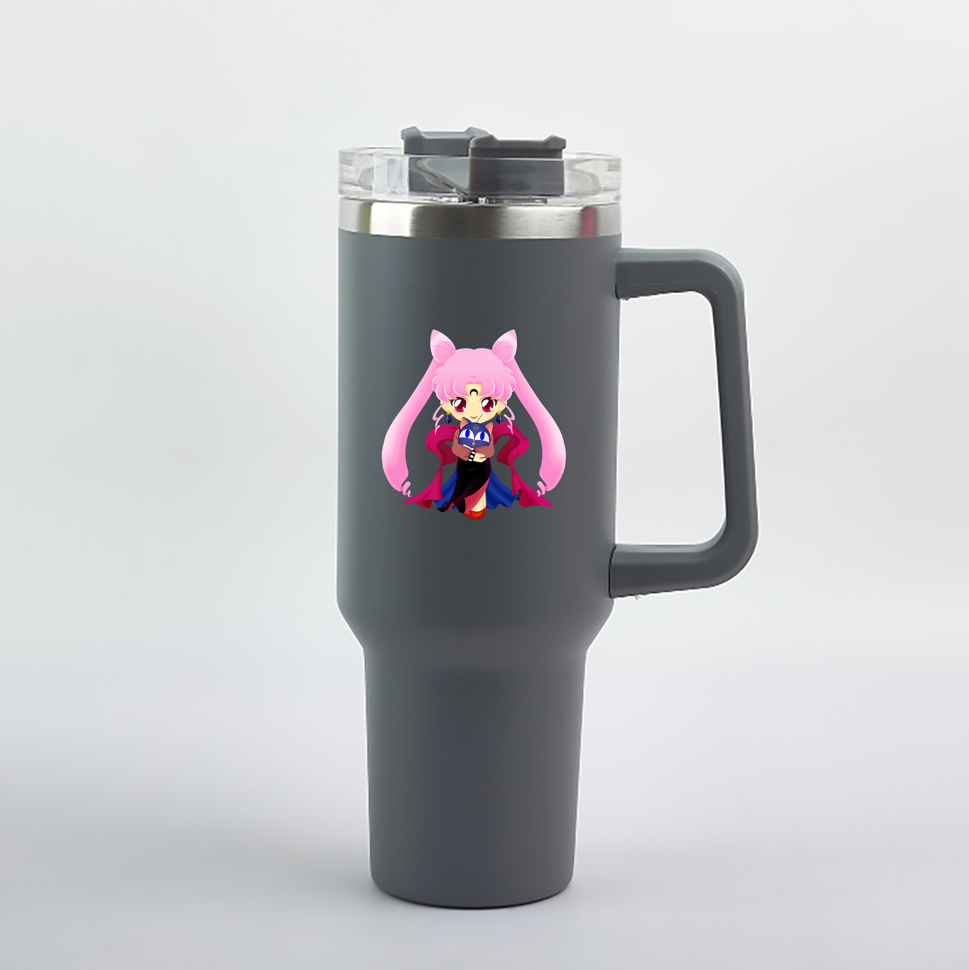 （画像用） 美少女戦士セーラームーン ちびうさ Sailor Moon Chibiusa Tsukino Usagi Small Lady Serenity 1200mL車用タンブラー（カラープリント）