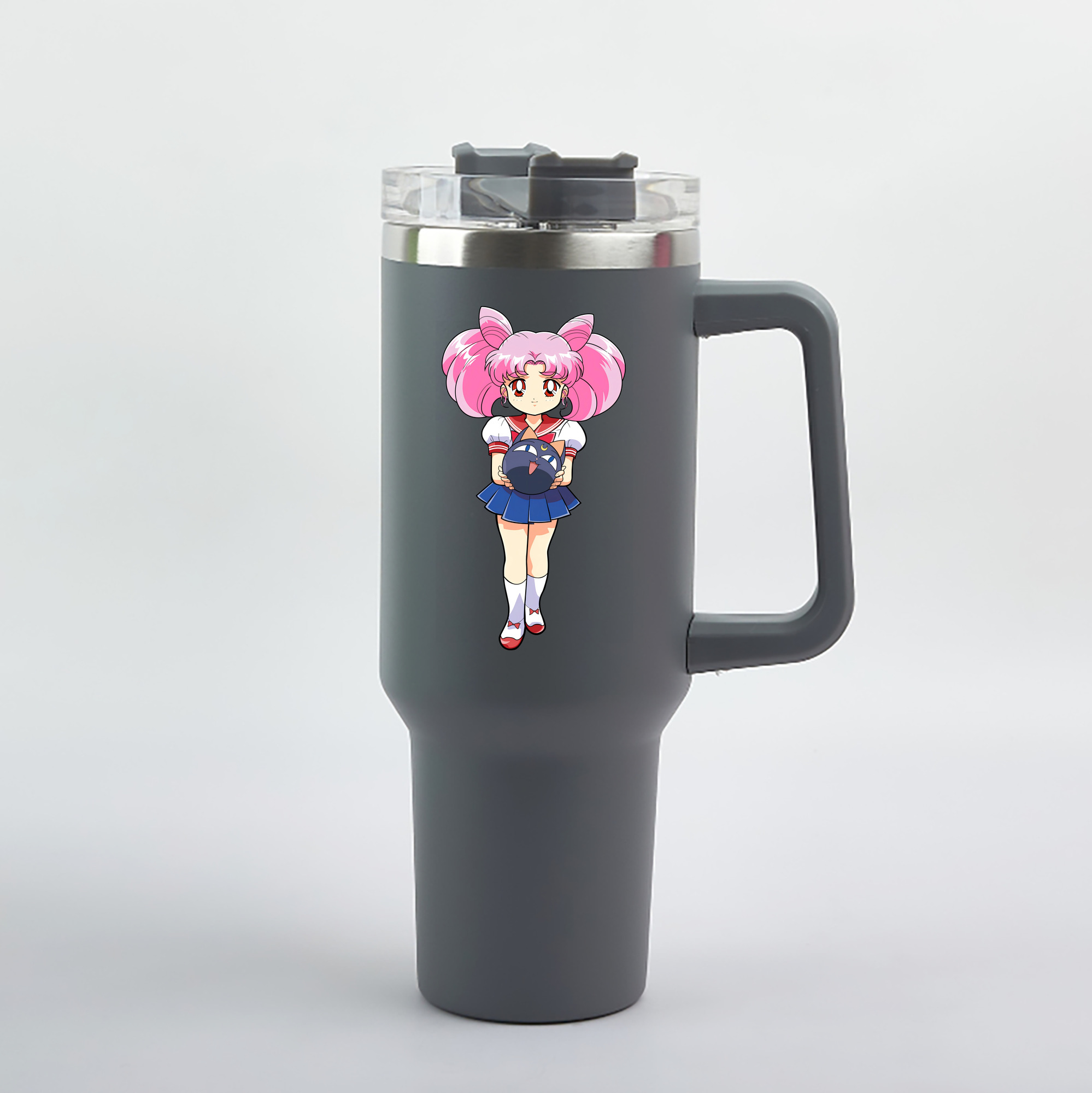 （画像用） 美少女戦士セーラームーン ちびうさ Sailor Moon Chibiusa Tsukino Usagi Small Lady Serenity 1200mL車用タンブラー（カラープリント）