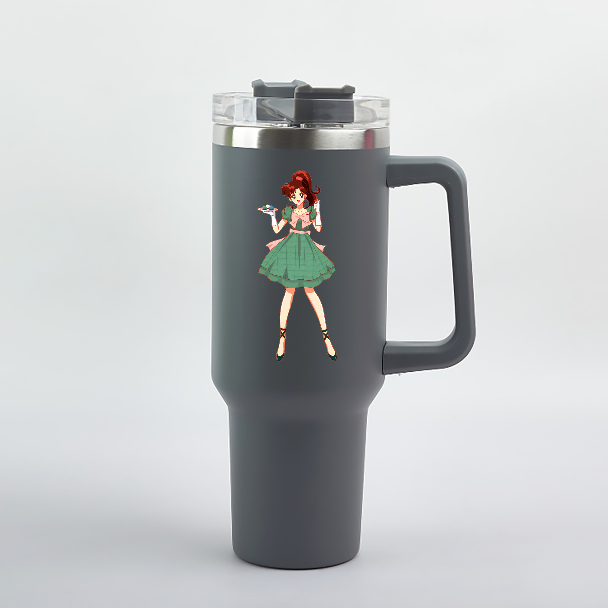 （画像用） 美少女戦士セーラームーン 木野 まこと きの まこと Sailor Moon Kino Makoto （セーラージュピター；Sailor Jupiter） 1200mL車用タンブラー（カラープリント）
