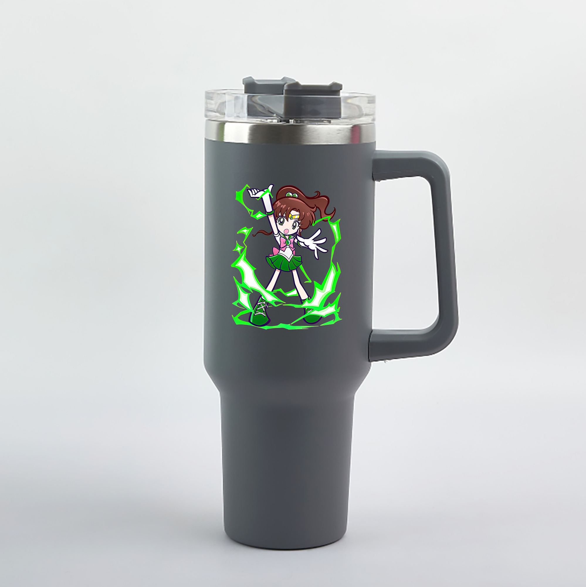 （画像用） 美少女戦士セーラームーン 木野 まこと きの まこと Sailor Moon Kino Makoto （セーラージュピター；Sailor Jupiter） 1200mL車用タンブラー（カラープリント）