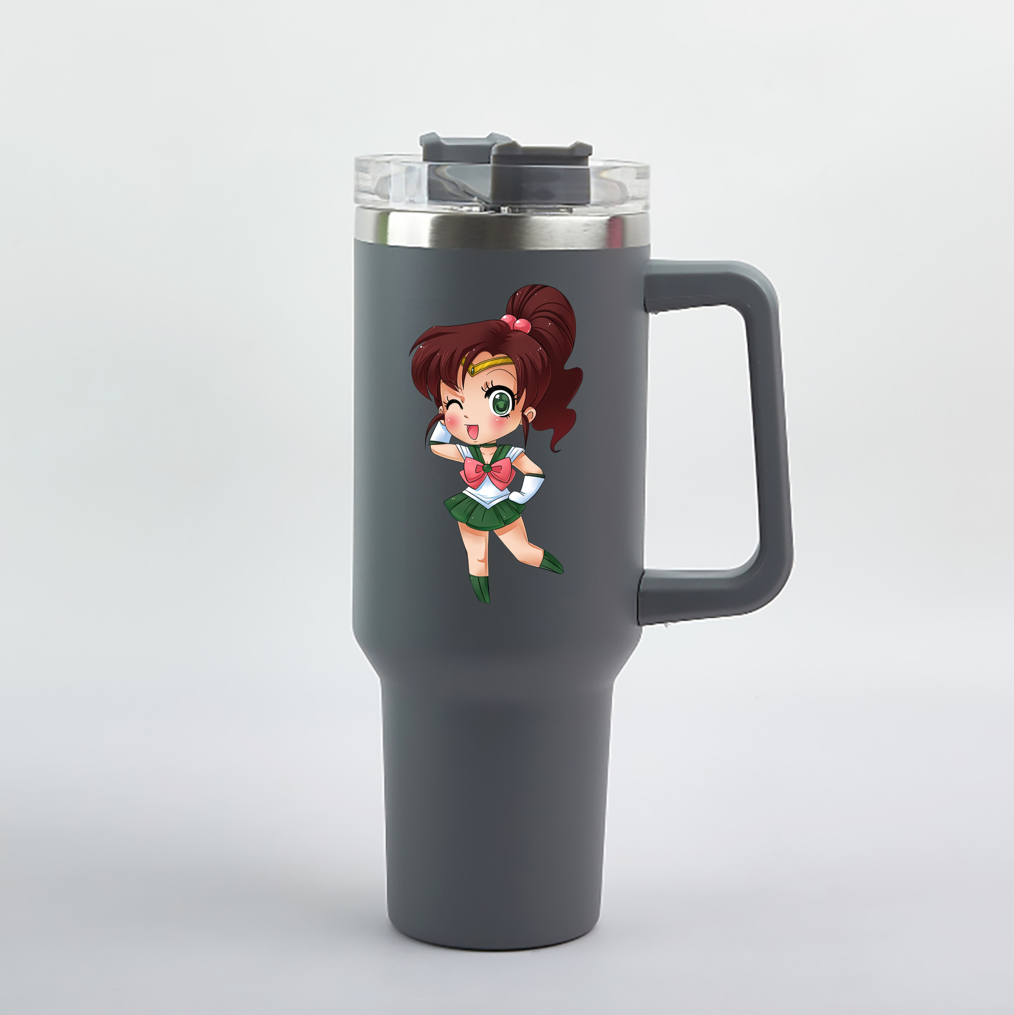 （画像用） 美少女戦士セーラームーン 木野 まこと きの まこと Sailor Moon Kino Makoto （セーラージュピター；Sailor Jupiter） 1200mL車用タンブラー（カラープリント）