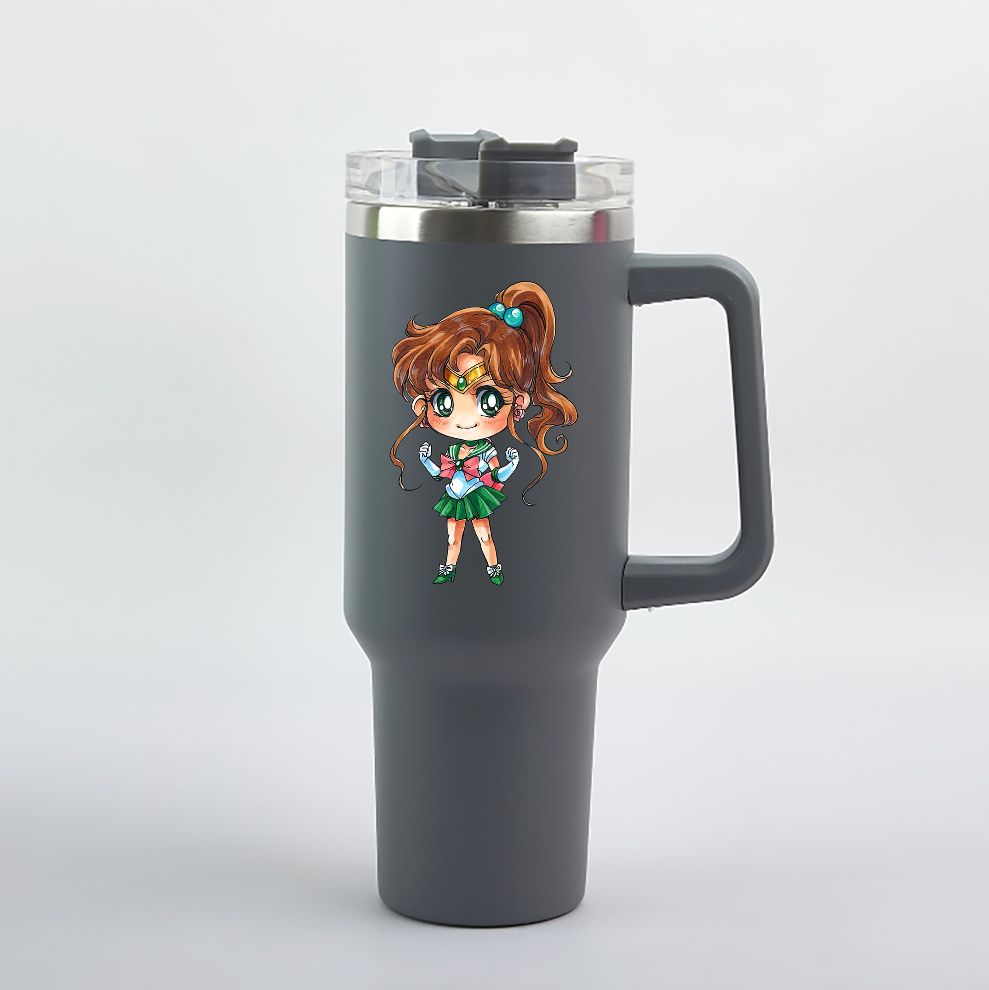（画像用） 美少女戦士セーラームーン 木野 まこと きの まこと Sailor Moon Kino Makoto （セーラージュピター；Sailor Jupiter） 1200mL車用タンブラー（カラープリント）