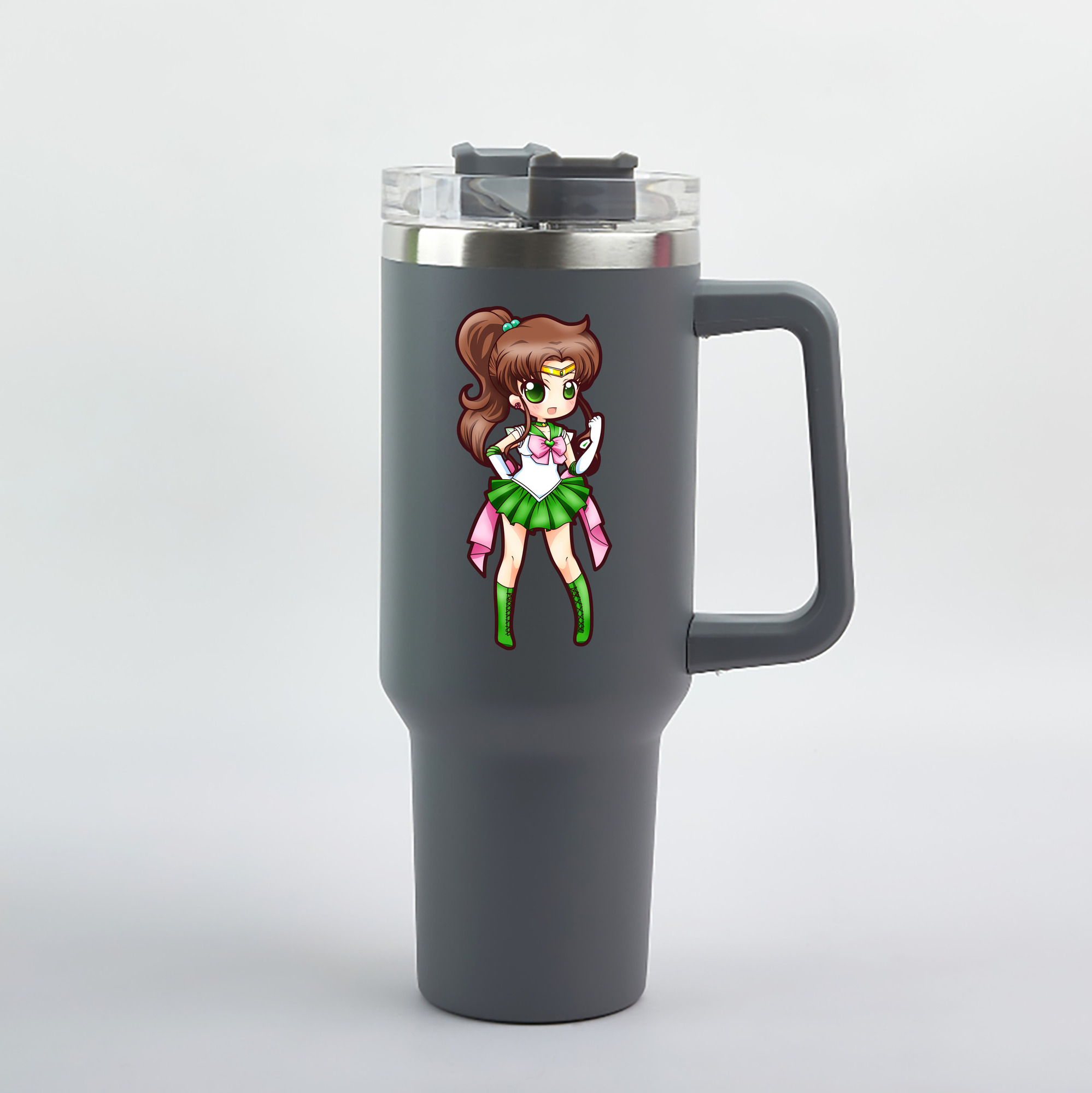 （画像用） 美少女戦士セーラームーン 木野 まこと きの まこと Sailor Moon Kino Makoto （セーラージュピター；Sailor Jupiter） 1200mL車用タンブラー（カラープリント）