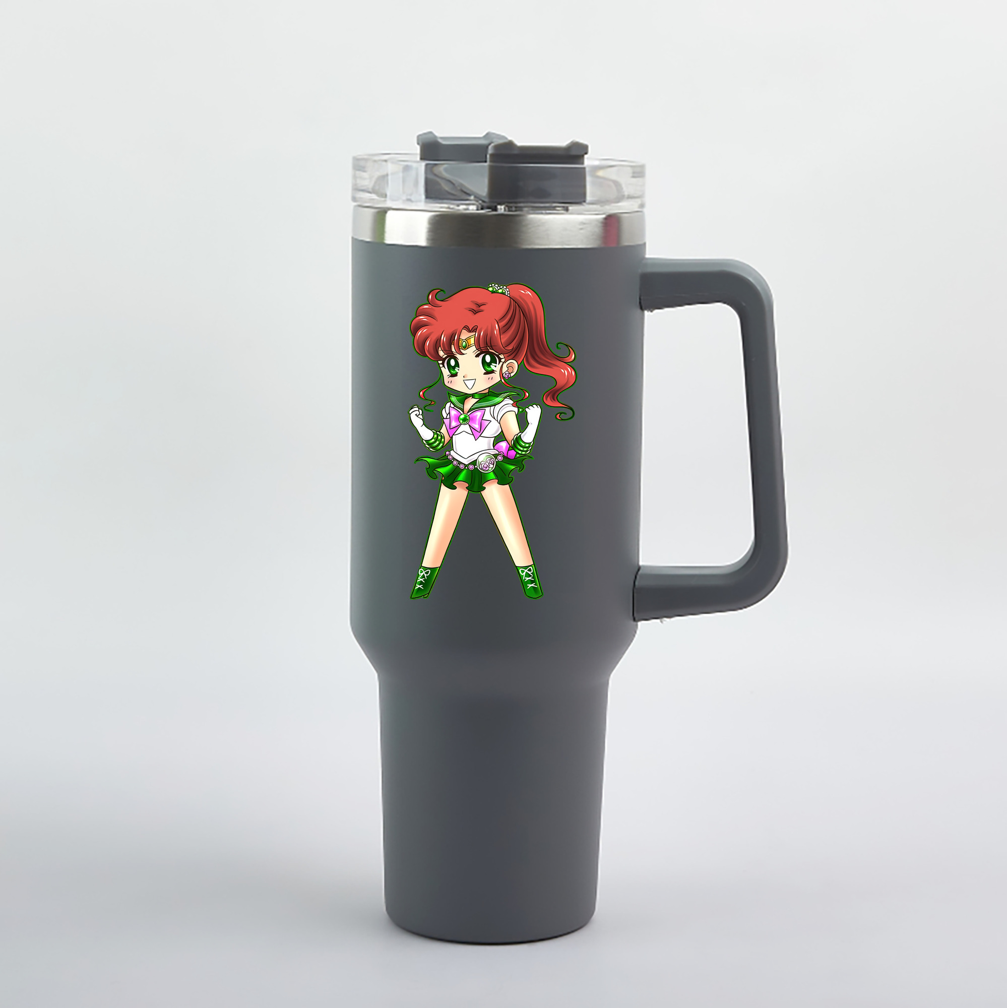 （画像用） 美少女戦士セーラームーン 木野 まこと きの まこと Sailor Moon Kino Makoto （セーラージュピター；Sailor Jupiter） 1200mL車用タンブラー（カラープリント）