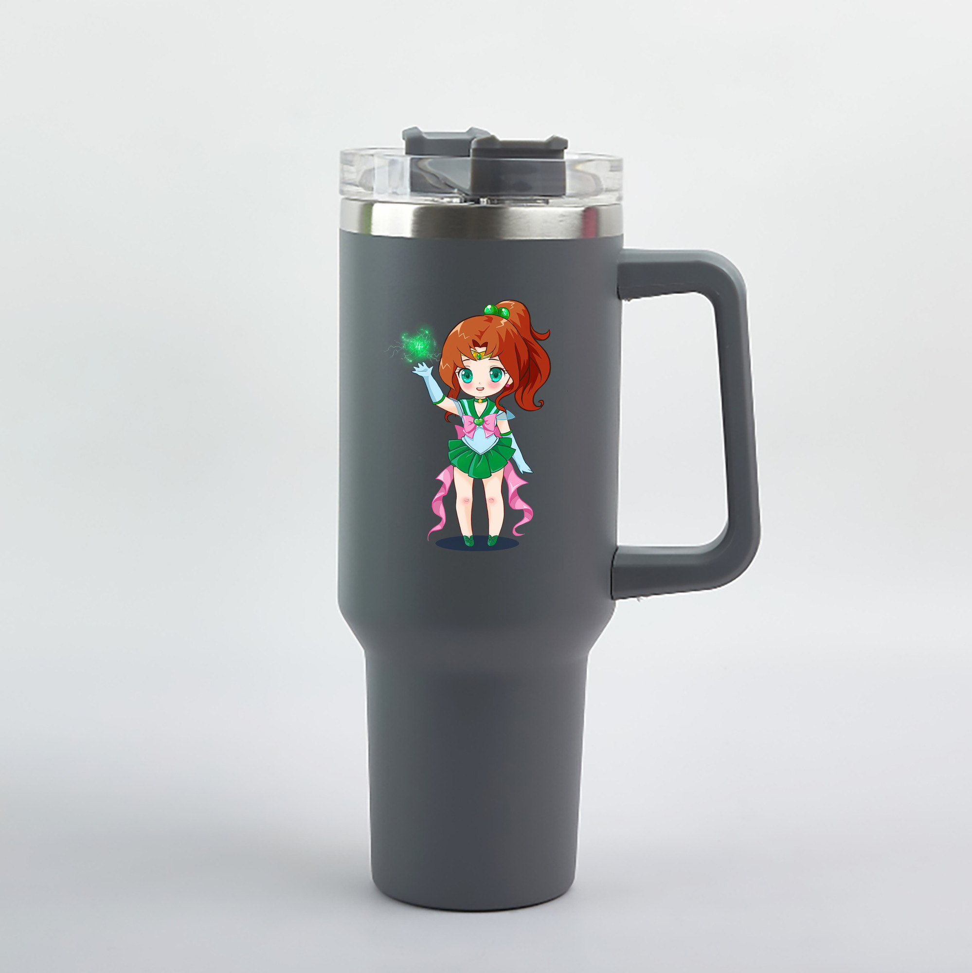（画像用） 美少女戦士セーラームーン 木野 まこと きの まこと Sailor Moon Kino Makoto （セーラージュピター；Sailor Jupiter） 1200mL車用タンブラー（カラープリント）
