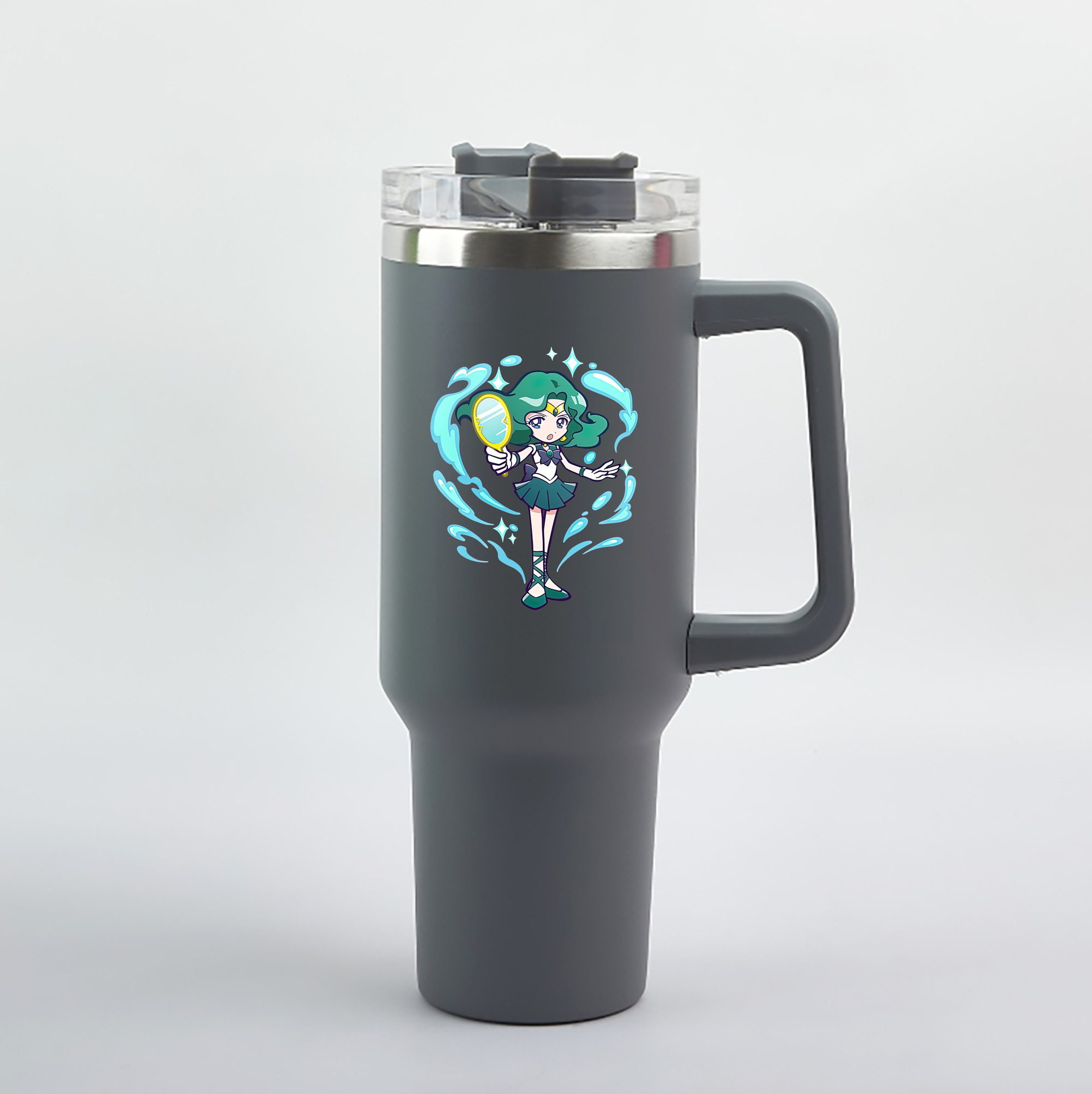 （画像用） 美少女戦士セーラームーン 海王 みちる（かいおう みちる） Sailor Moon Kaiou Michiru 1200mL車用タンブラー（カラープリント）