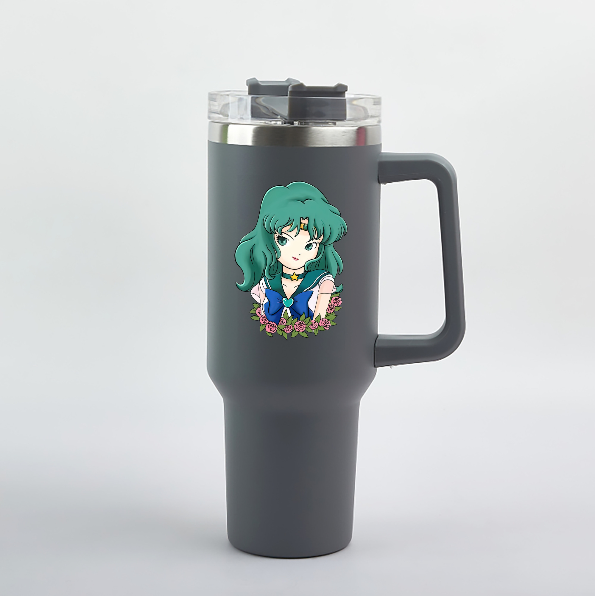 （画像用） 美少女戦士セーラームーン 海王 みちる（かいおう みちる） Sailor Moon Kaiou Michiru 1200mL車用タンブラー（カラープリント）
