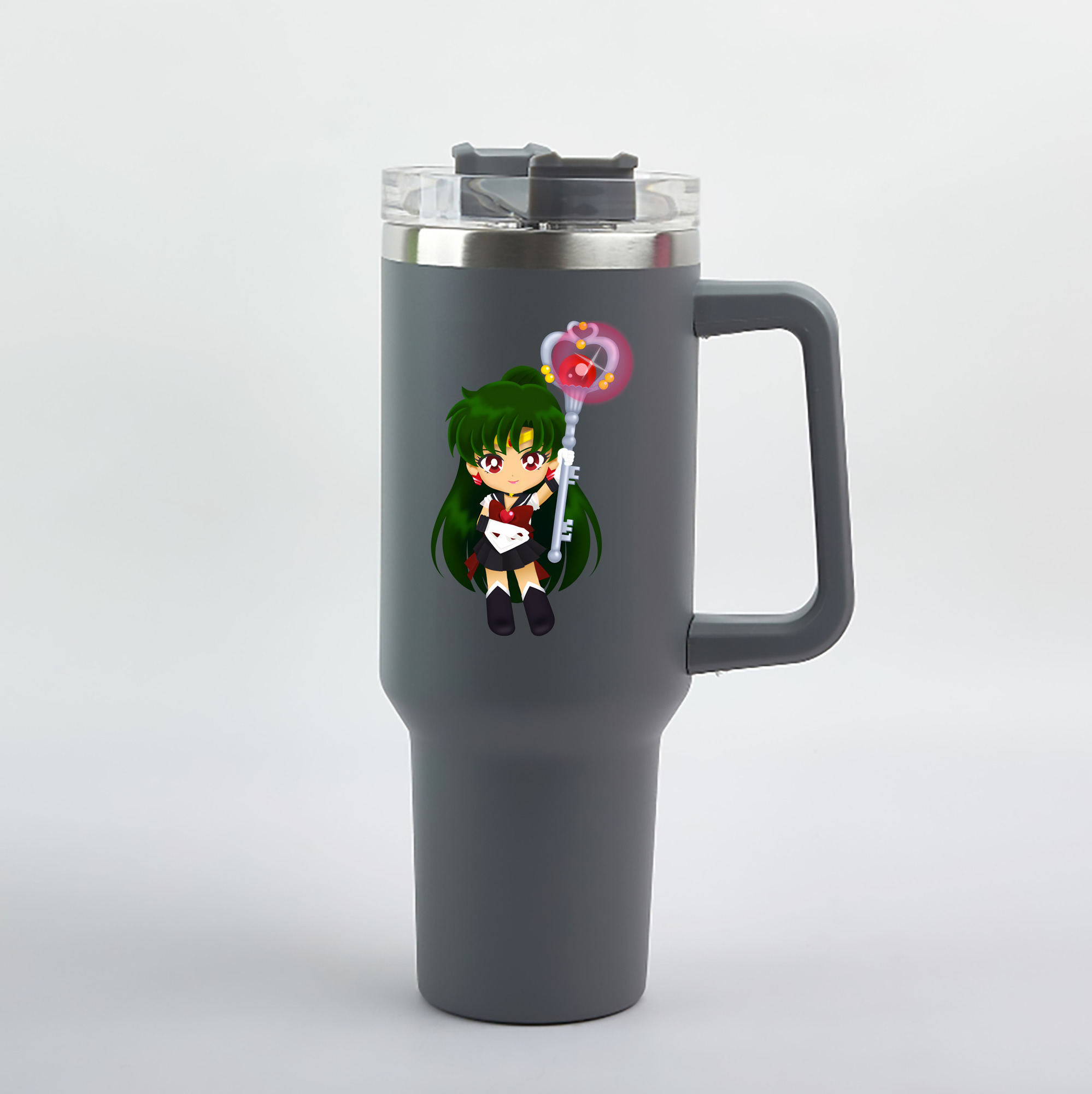 （画像用） 美少女戦士セーラームーン 冥王せつな Sailor Moon Meiou Setsuna 1200mL車用タンブラー（カラープリント）