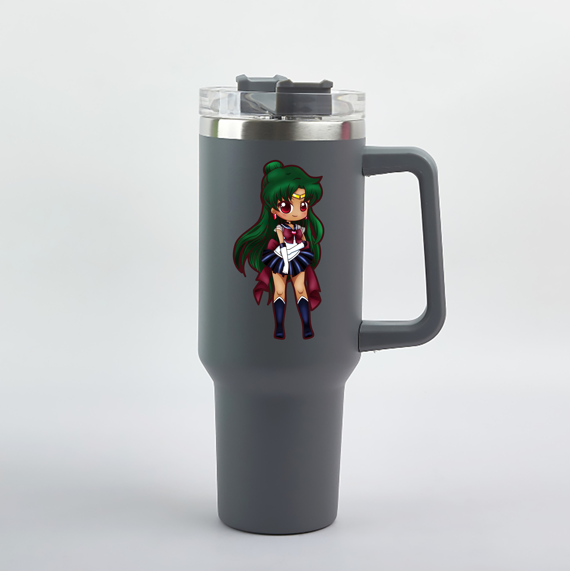 （画像用） 美少女戦士セーラームーン 冥王せつな Sailor Moon Meiou Setsuna 1200mL車用タンブラー（カラープリント）
