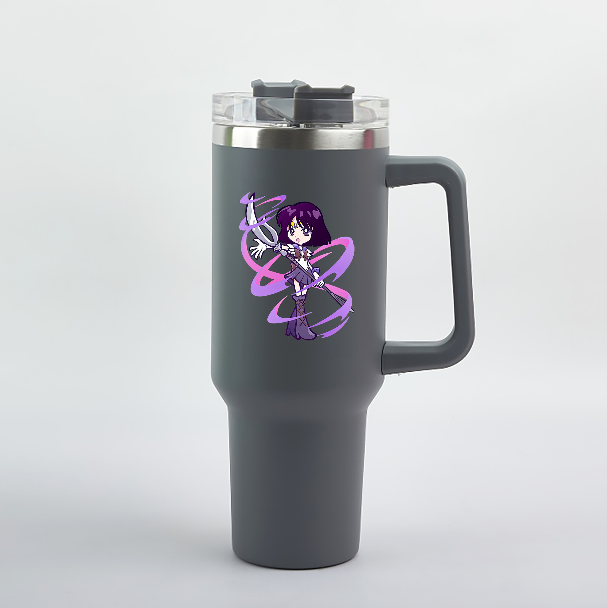 （画像用） 美少女戦士セーラームーン 土萠ほたる Sailor Moon Tomoe Hotaru （セーラーサターン；Sailor Saturn） 1200mL車用タンブラー（カラープリント）