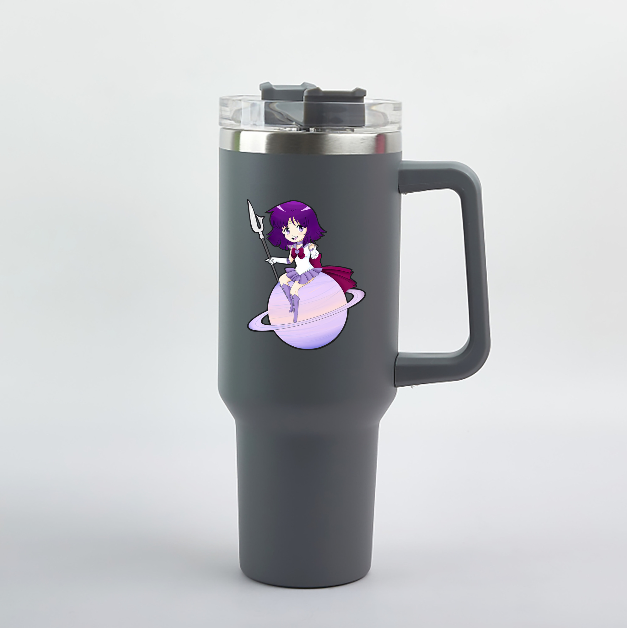 （画像用） 美少女戦士セーラームーン 土萠ほたる Sailor Moon Tomoe Hotaru （セーラーサターン；Sailor Saturn） 1200mL車用タンブラー（カラープリント）