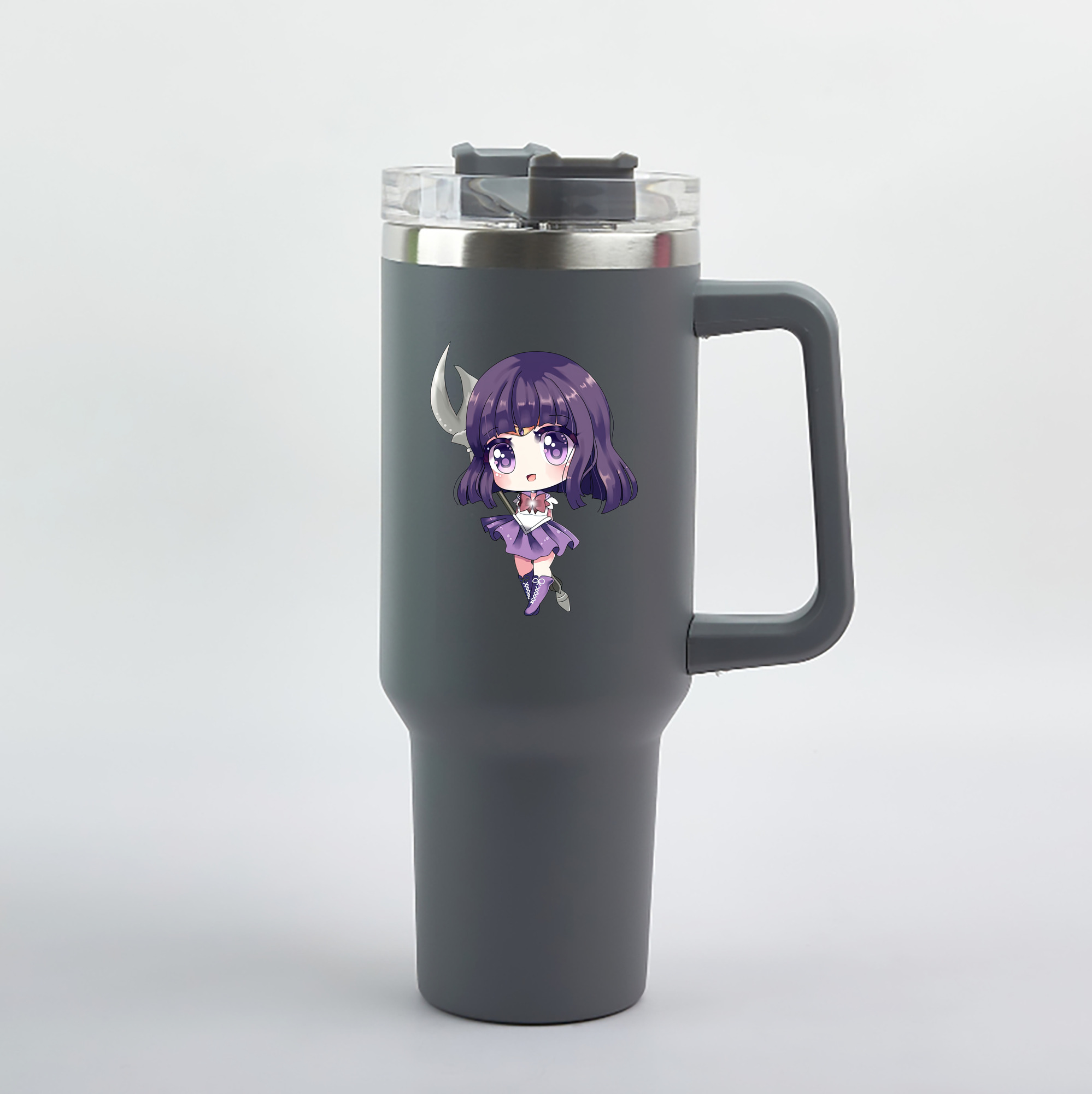（画像用） 美少女戦士セーラームーン 土萠ほたる Sailor Moon Tomoe Hotaru （セーラーサターン；Sailor Saturn） 1200mL車用タンブラー（カラープリント）